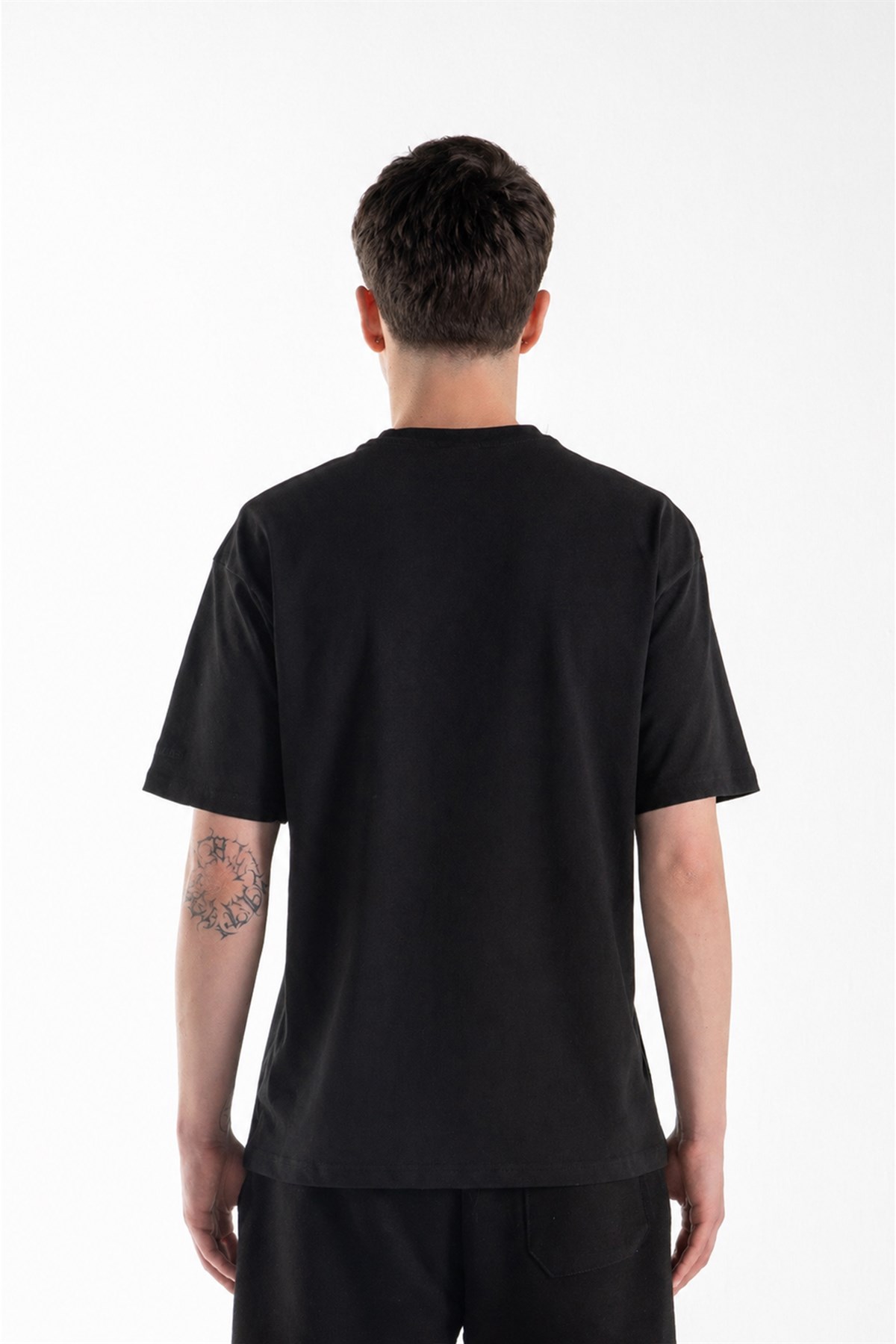 Basic Oversize Fit Siyah Tişört