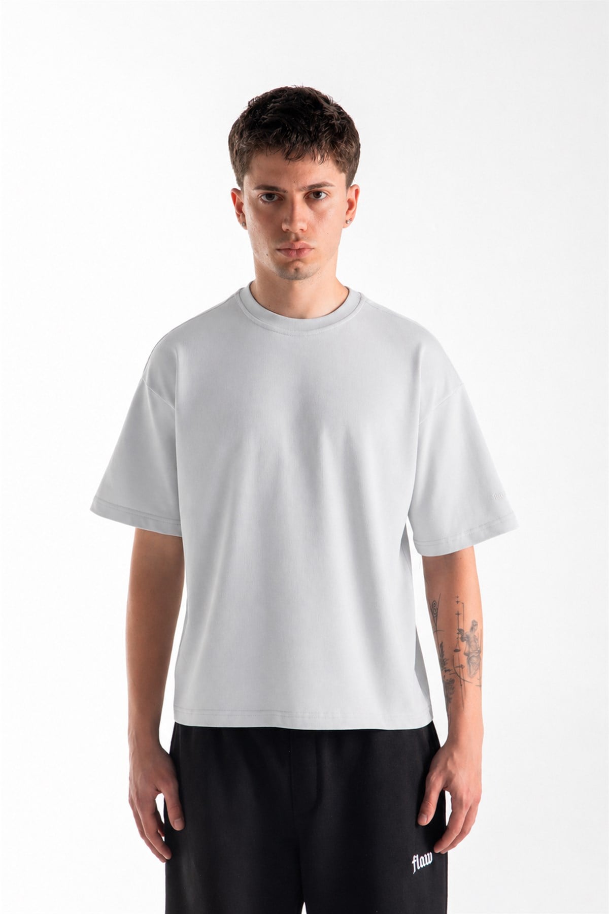 Basic Oversize Fit Taş Rengi Tişört
