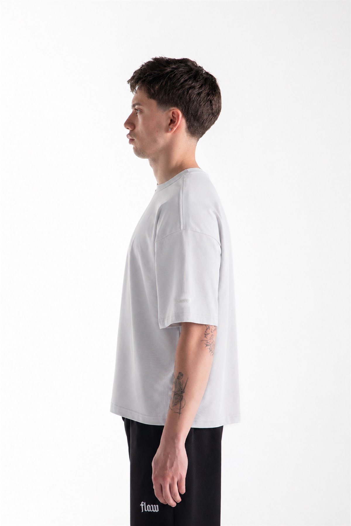 Basic Oversize Fit Taş Rengi Tişört