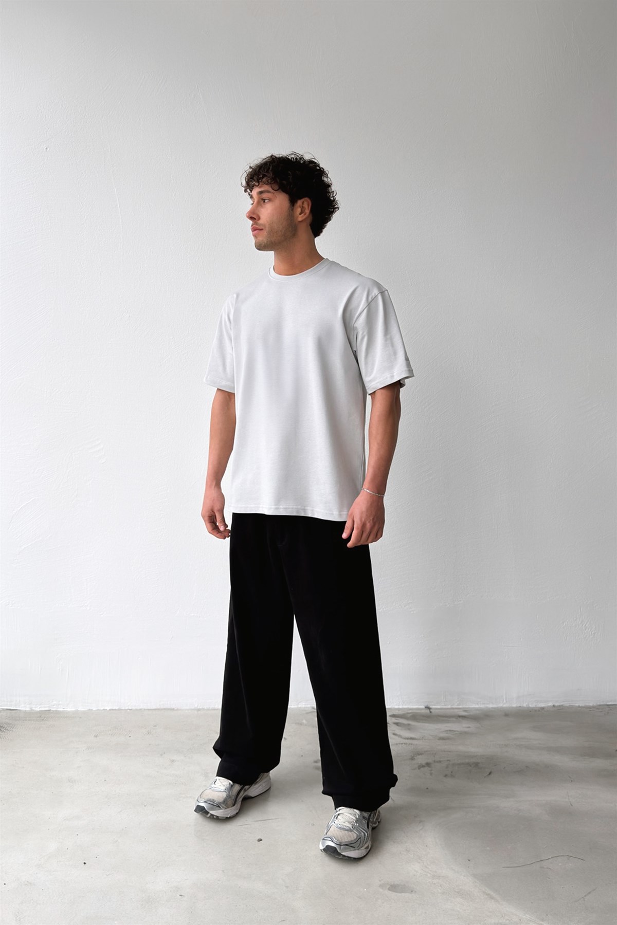 Basic Oversize Fit Taş Rengi Tişört