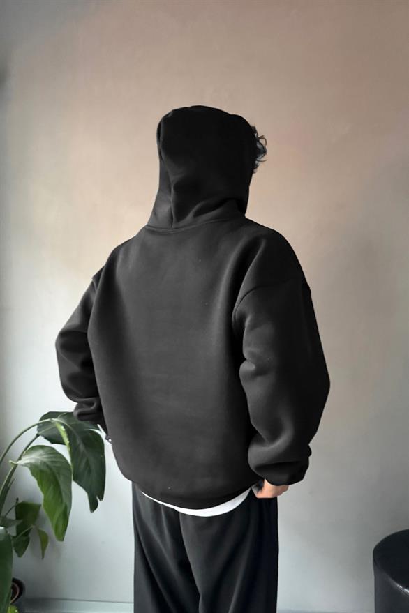 Basic Oversize Hoodie Siyah