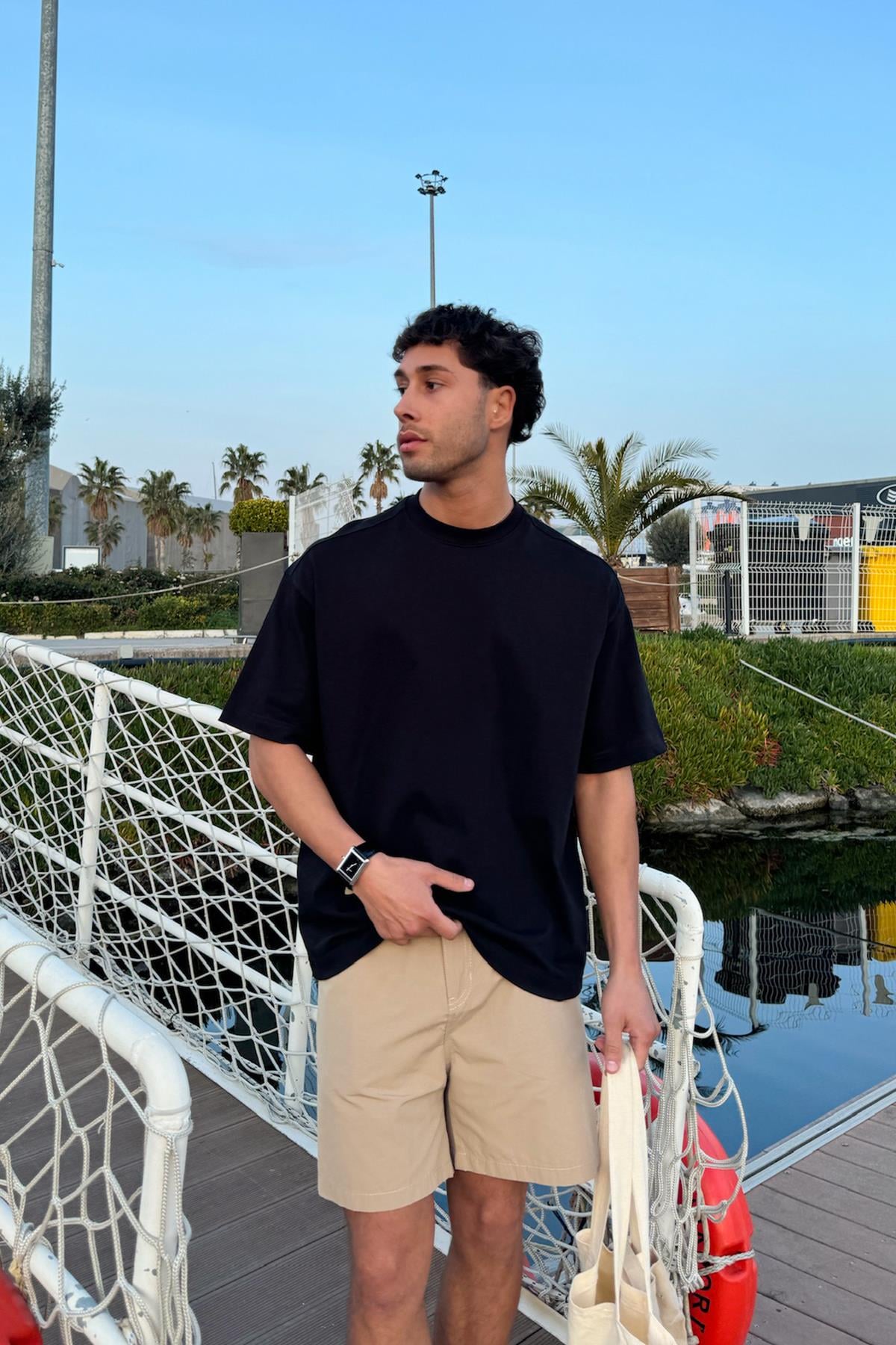 Basic Oversize Tişört Siyah