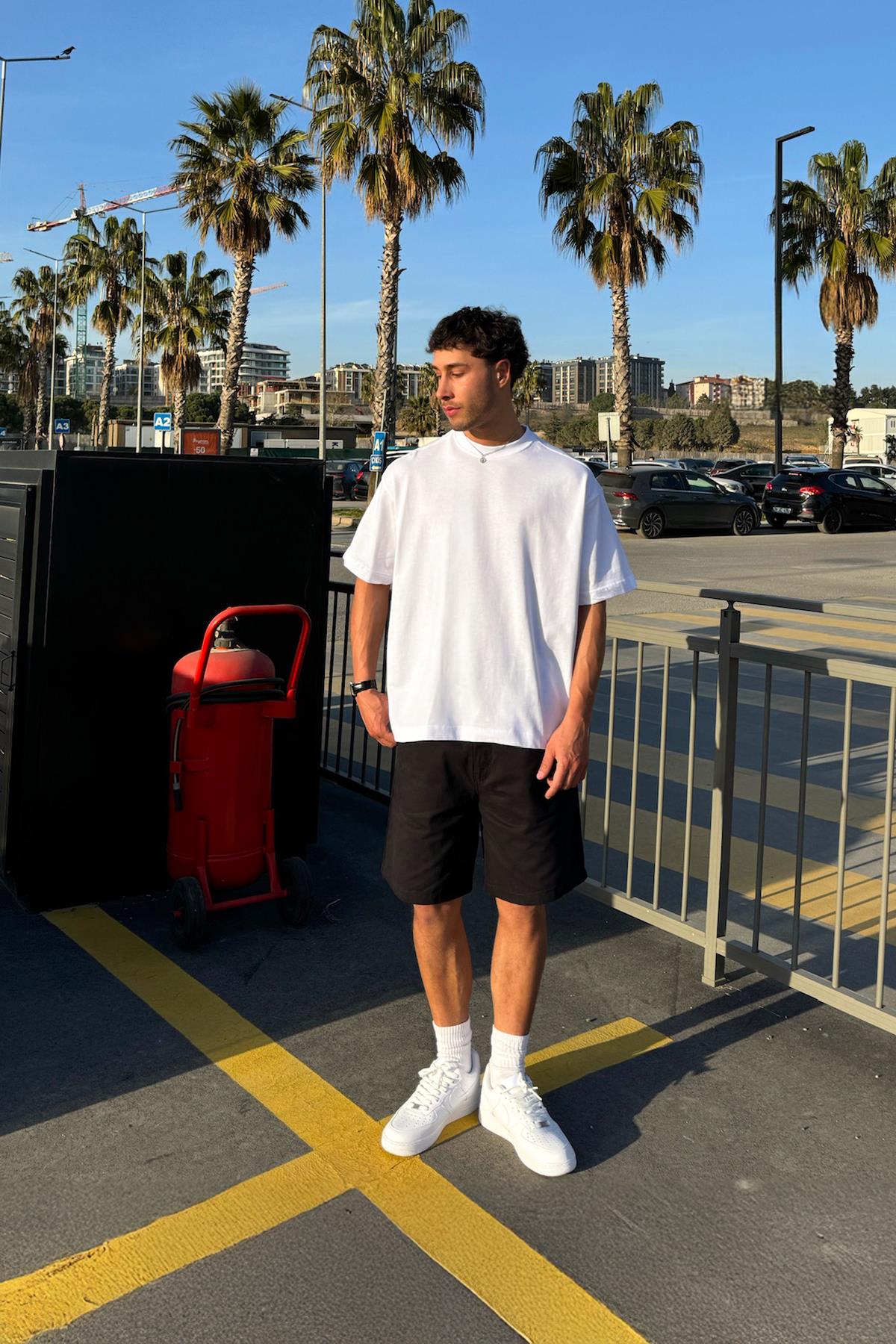 Basic Oversize Tişört Beyaz