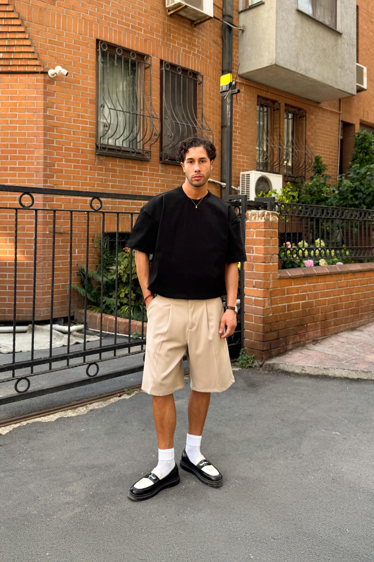 Basic Siyah Oversize Tişört