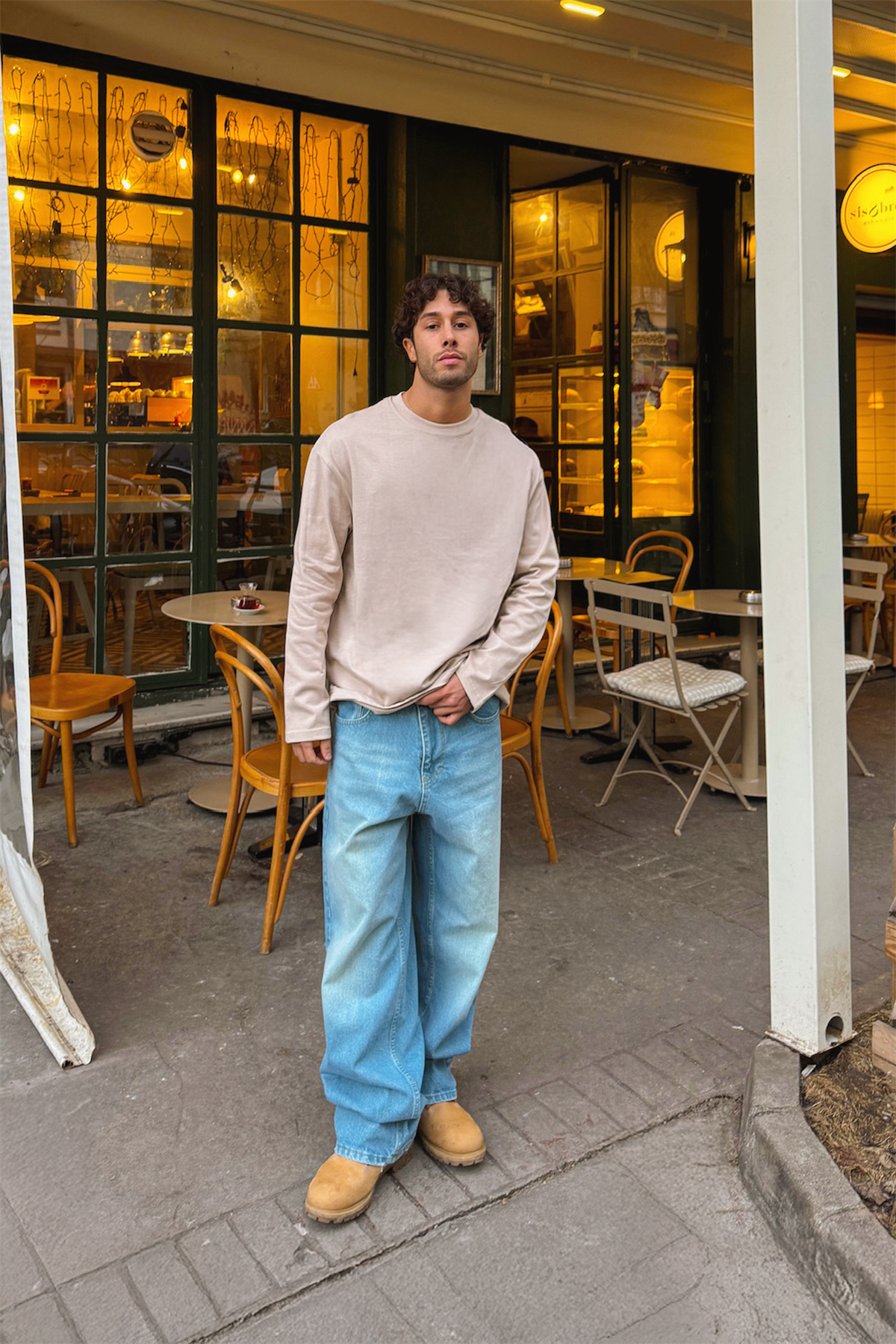 Basic Oversize Uzun Kol Tişört