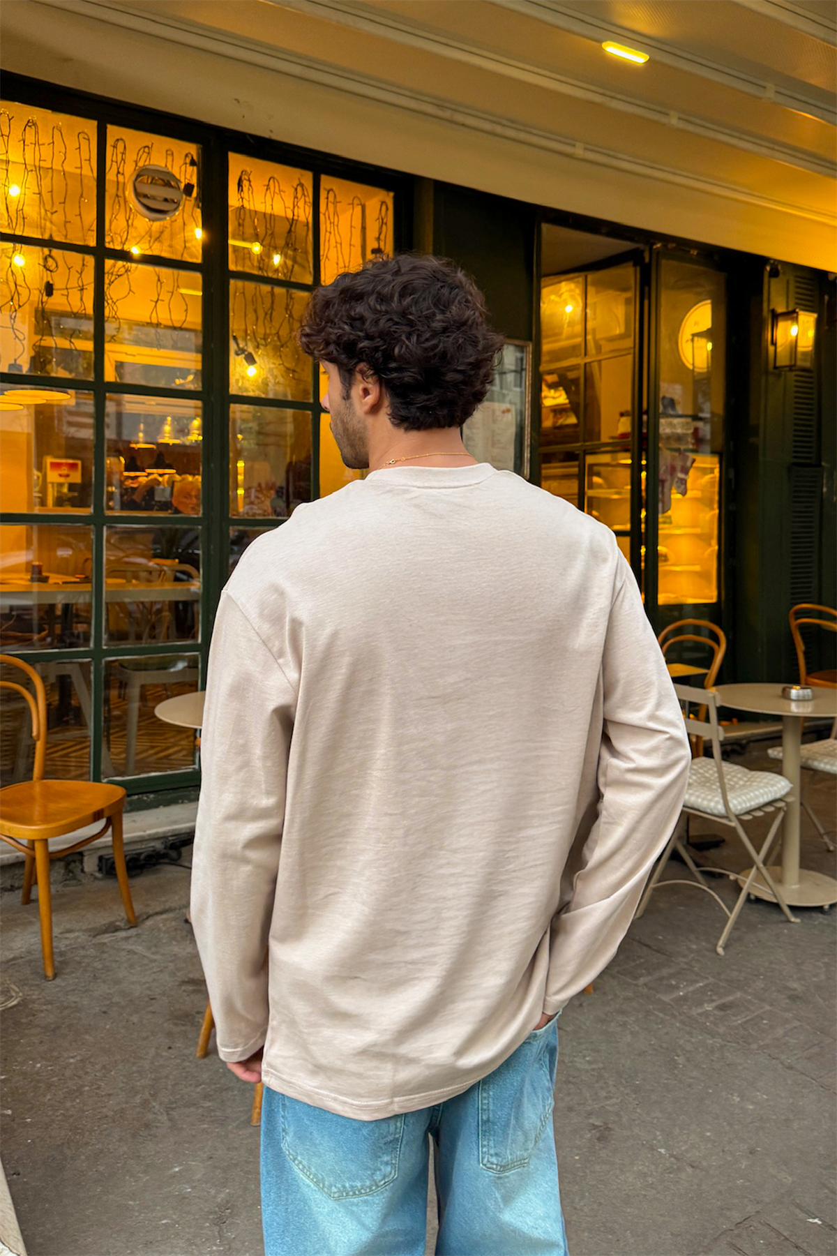 Basic Oversize Uzun Kol Tişört