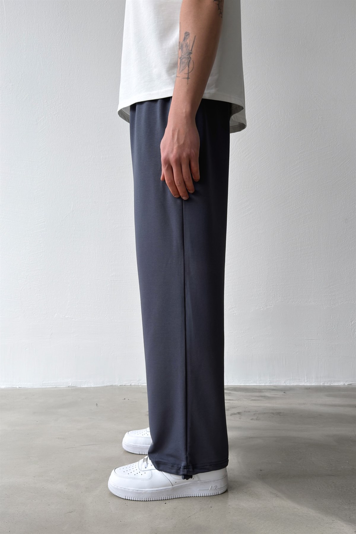 Basic Paça Stoper Antrasit Eşofman Altı