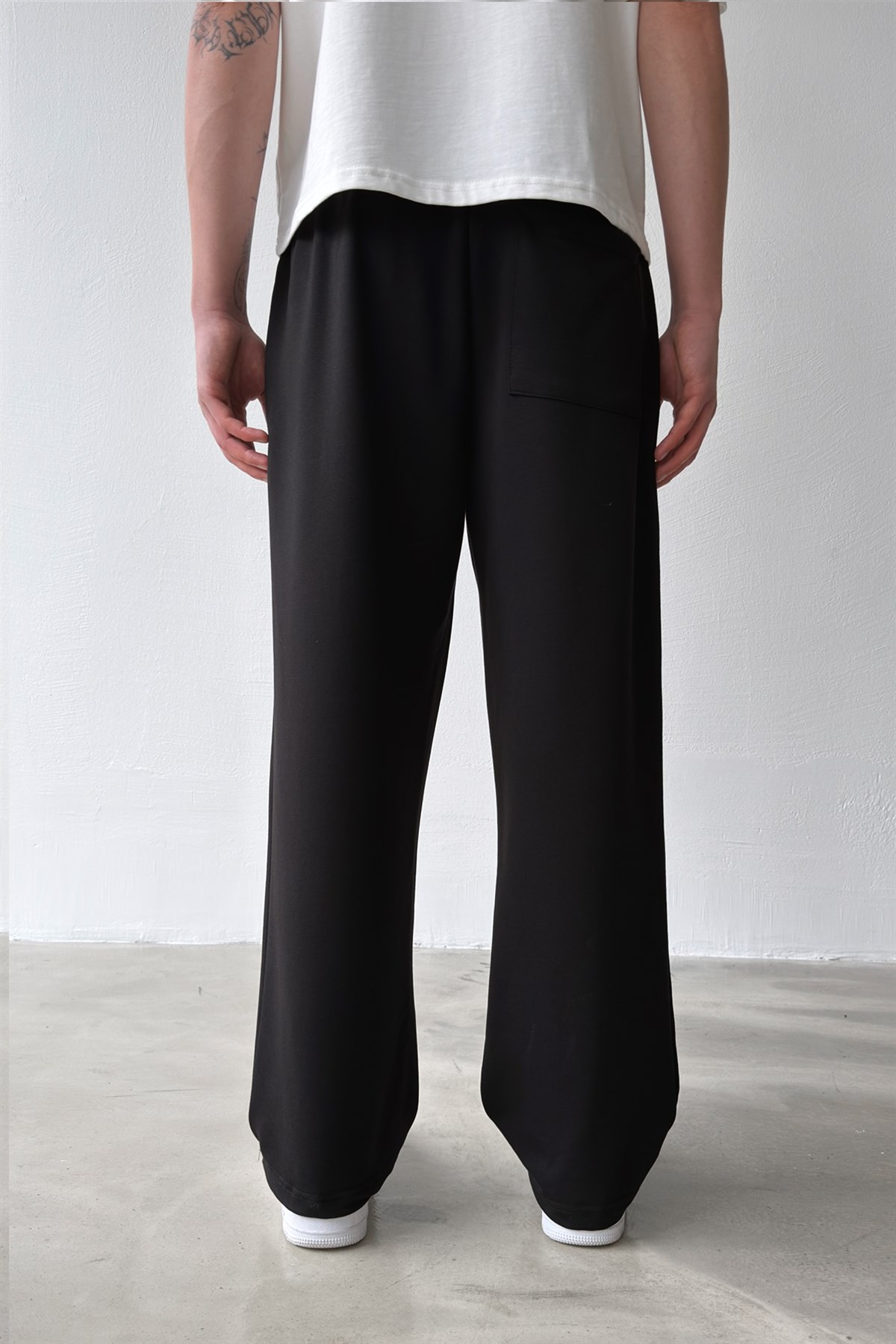 Basic Paça Stoper Siyah Eşofman Altı