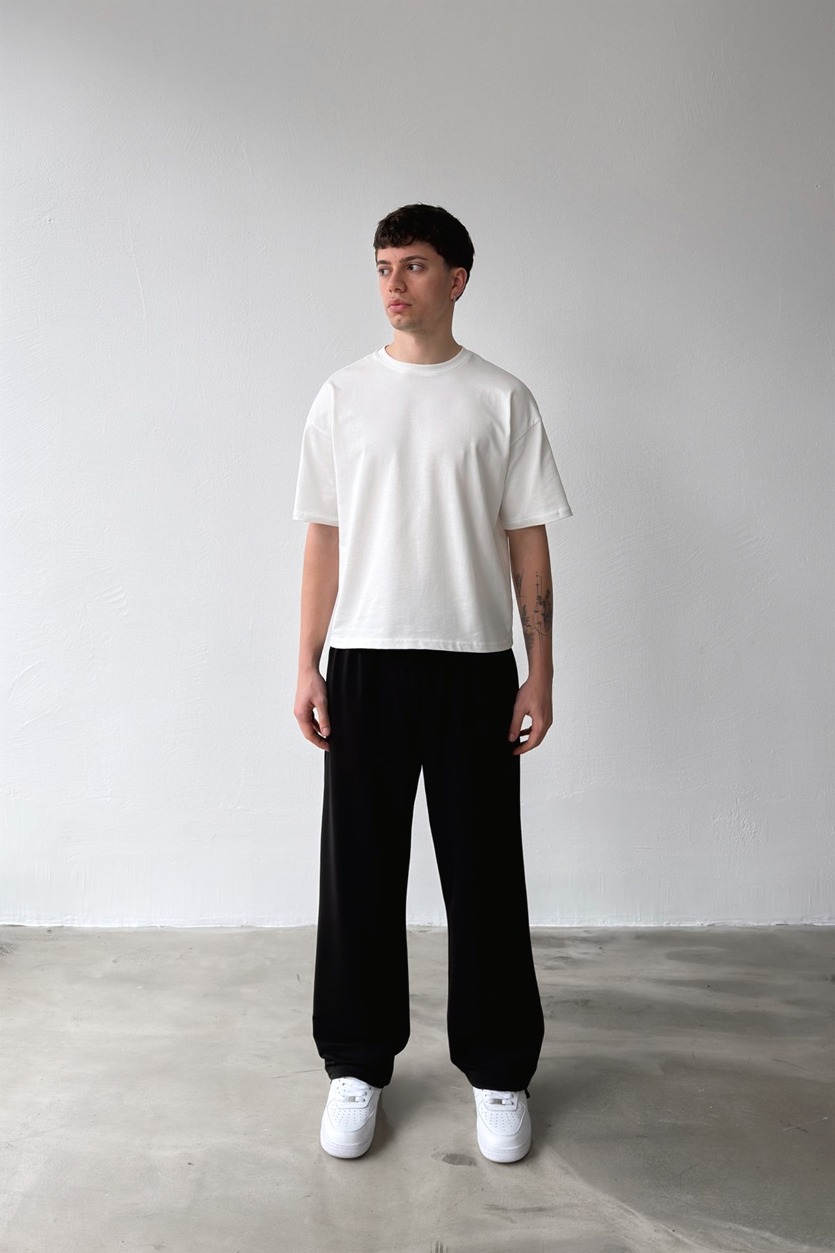 Basic Paça Stoper Siyah Eşofman Altı