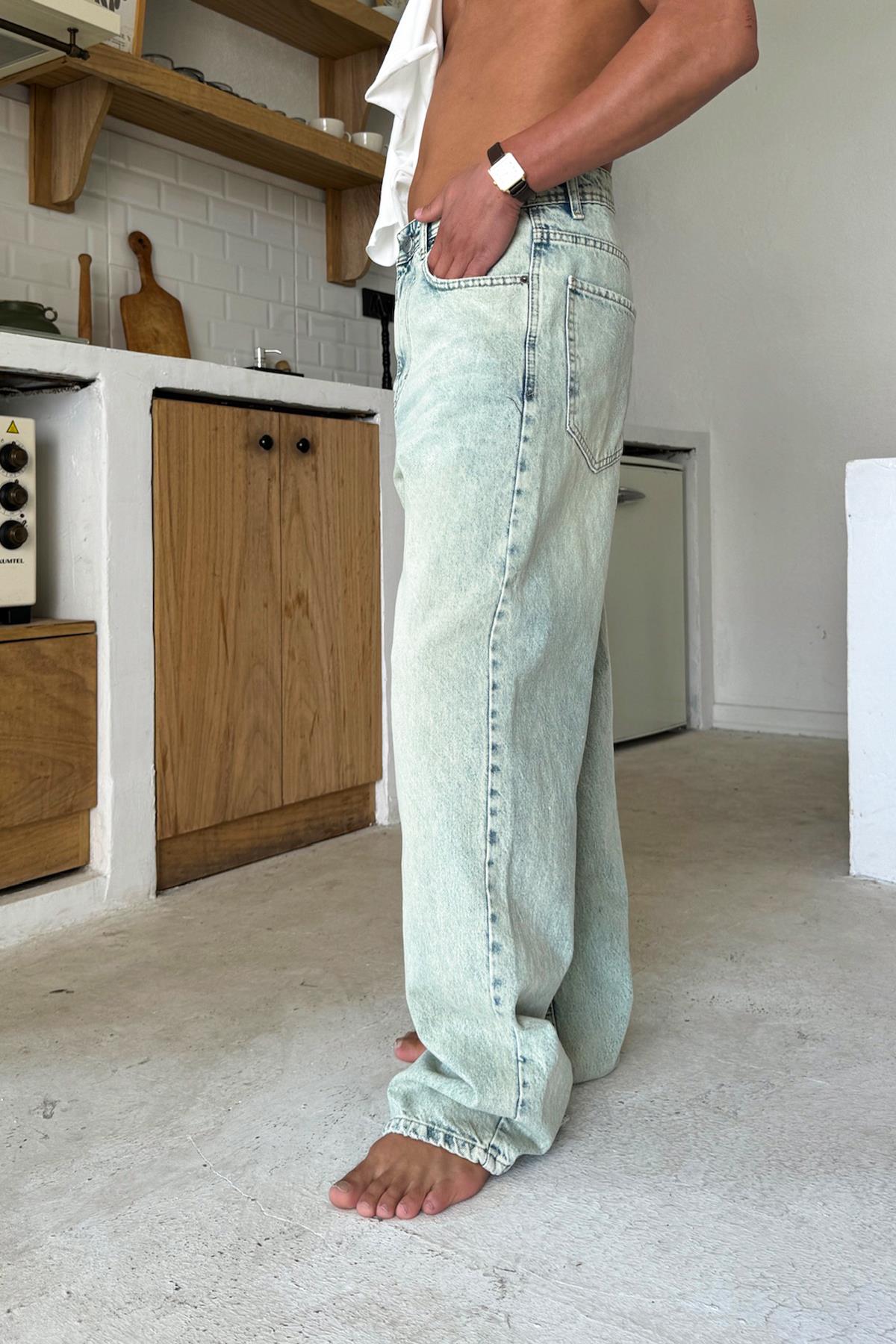 Yeşil Basic Regular Jean