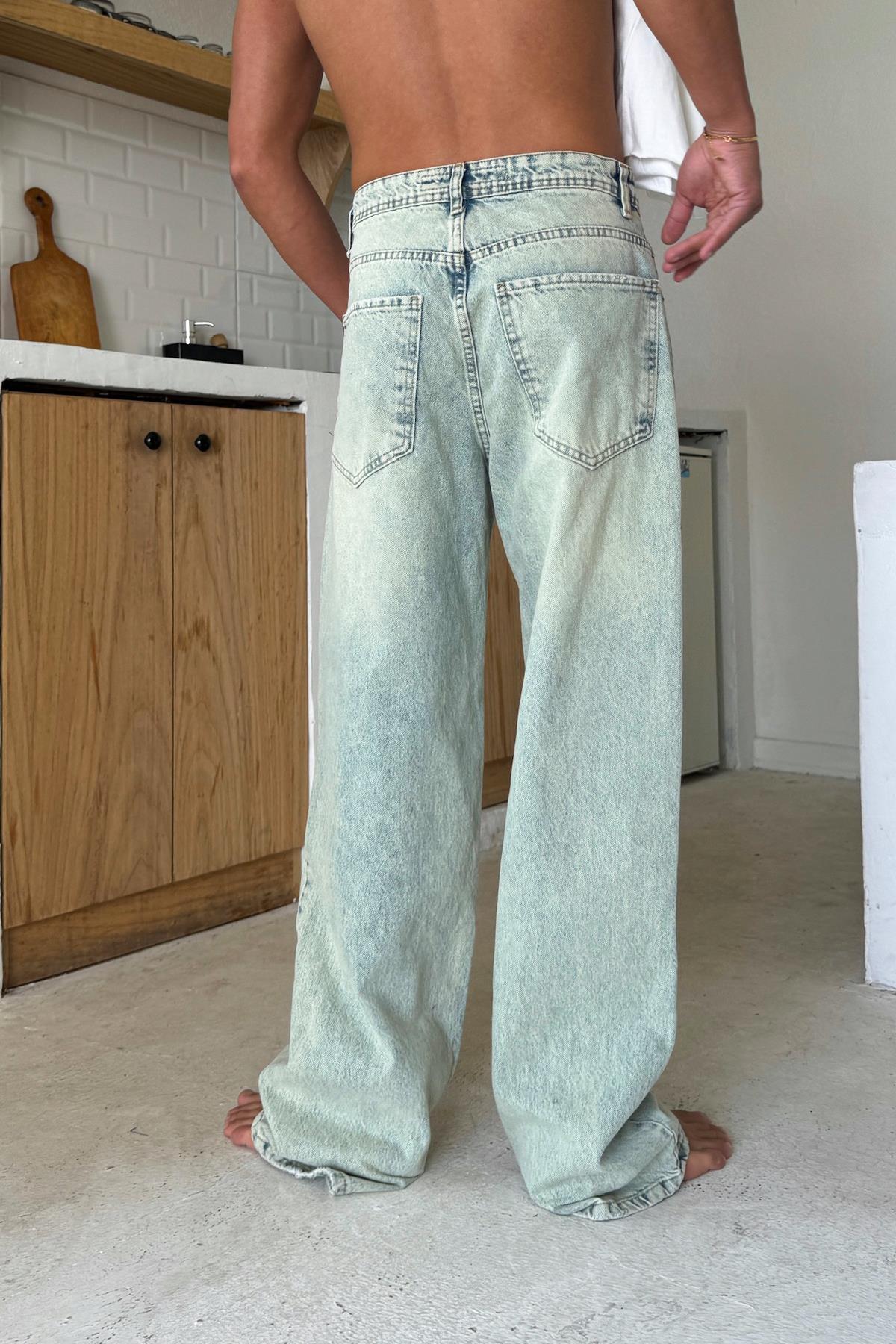 Yeşil Basic Regular Jean