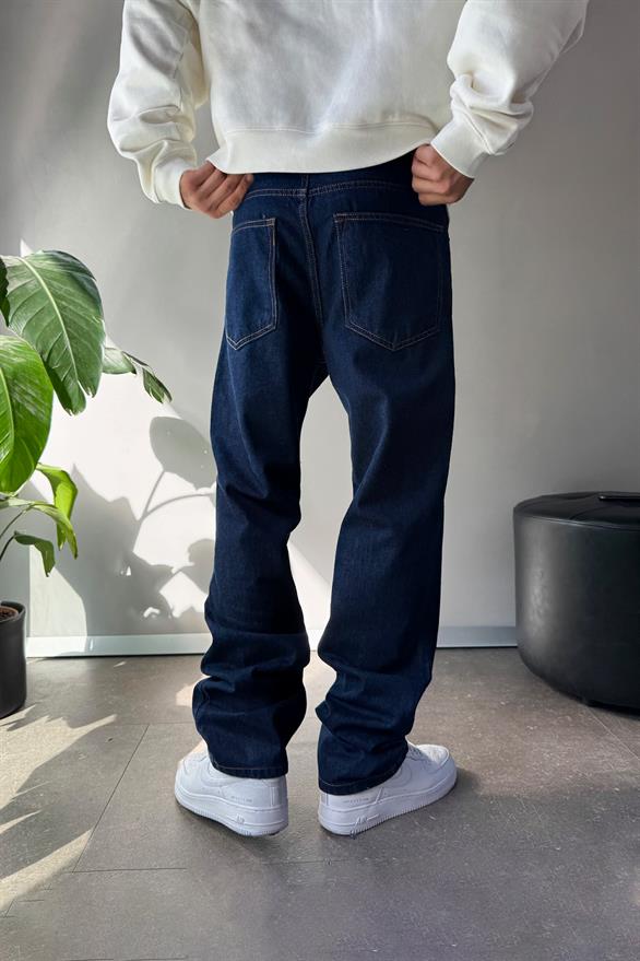 Basic Regular Lacivert Jean