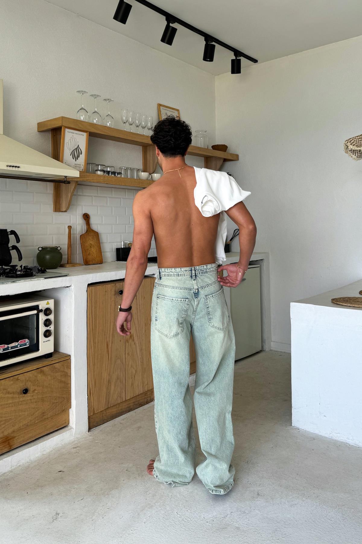 Yeşil Basic Regular Jean