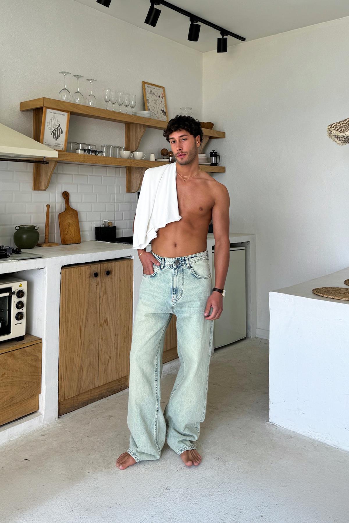 Yeşil Basic Regular Jean