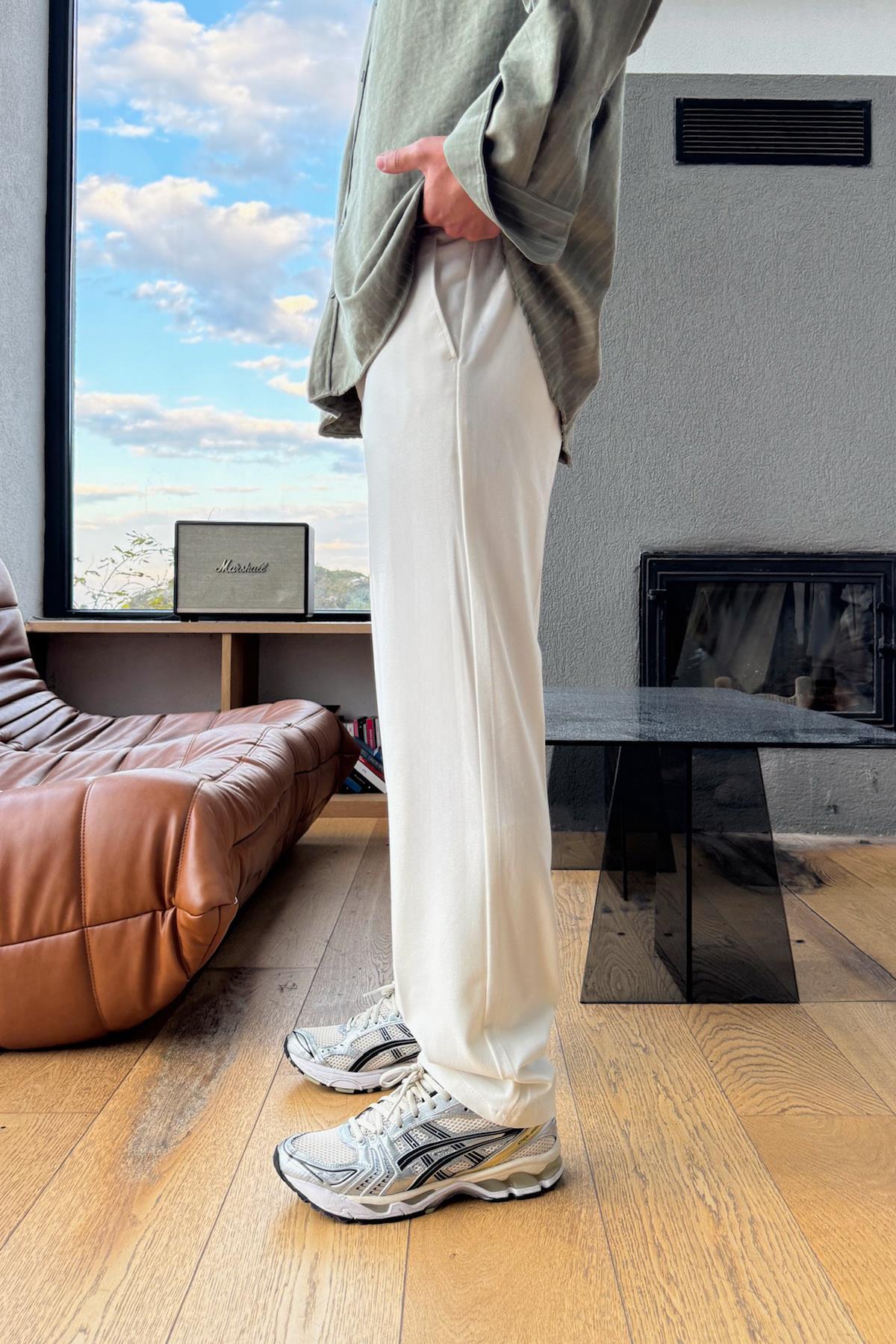 Basic Regular Pantolon Beyaz