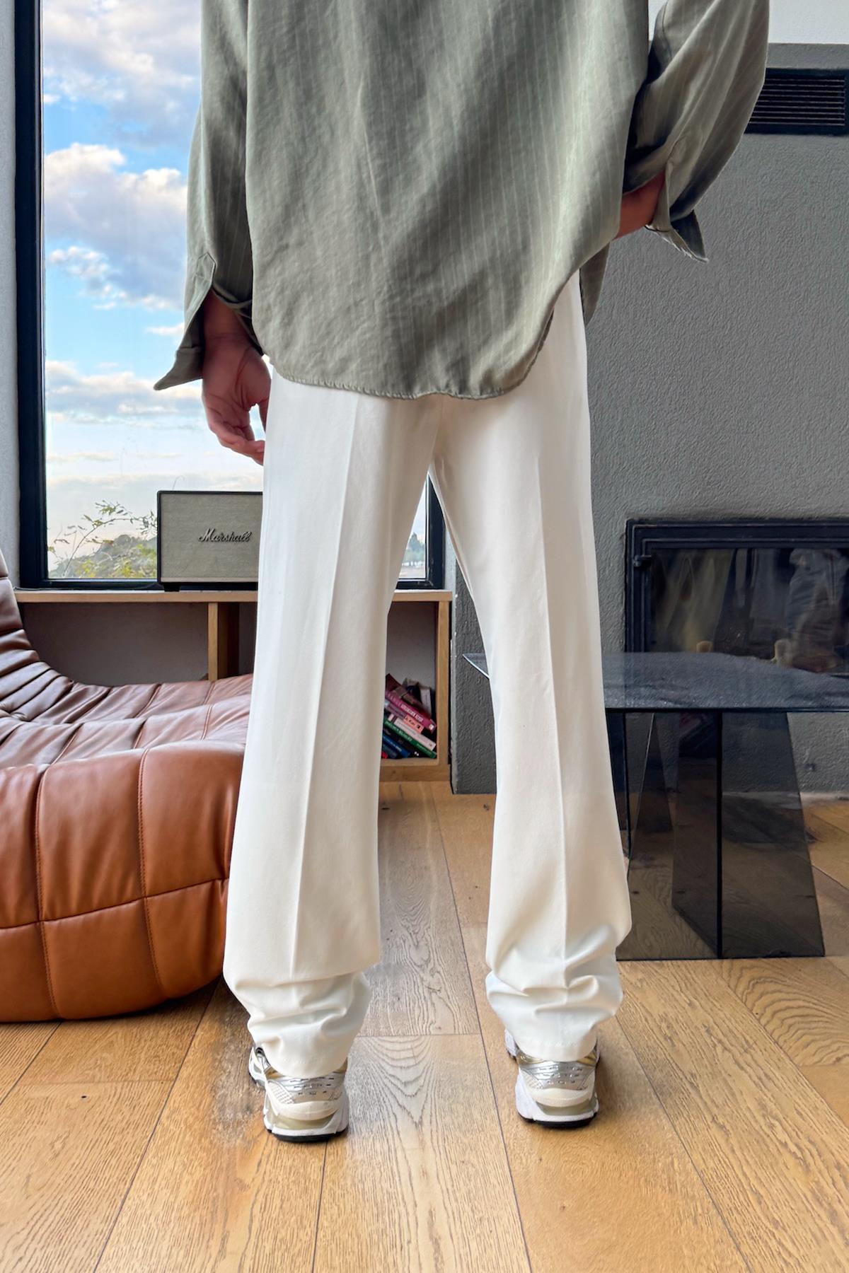 Basic Regular Pantolon Beyaz