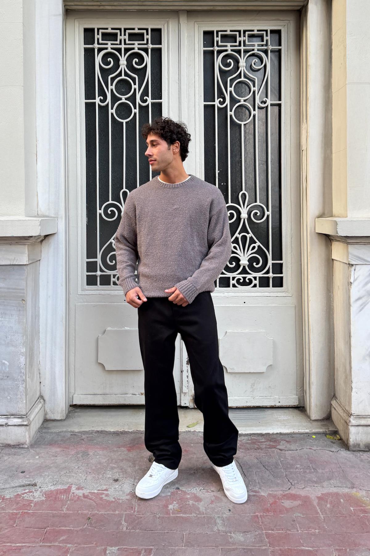 Basic Regular Gabardin Pantolon Siyah