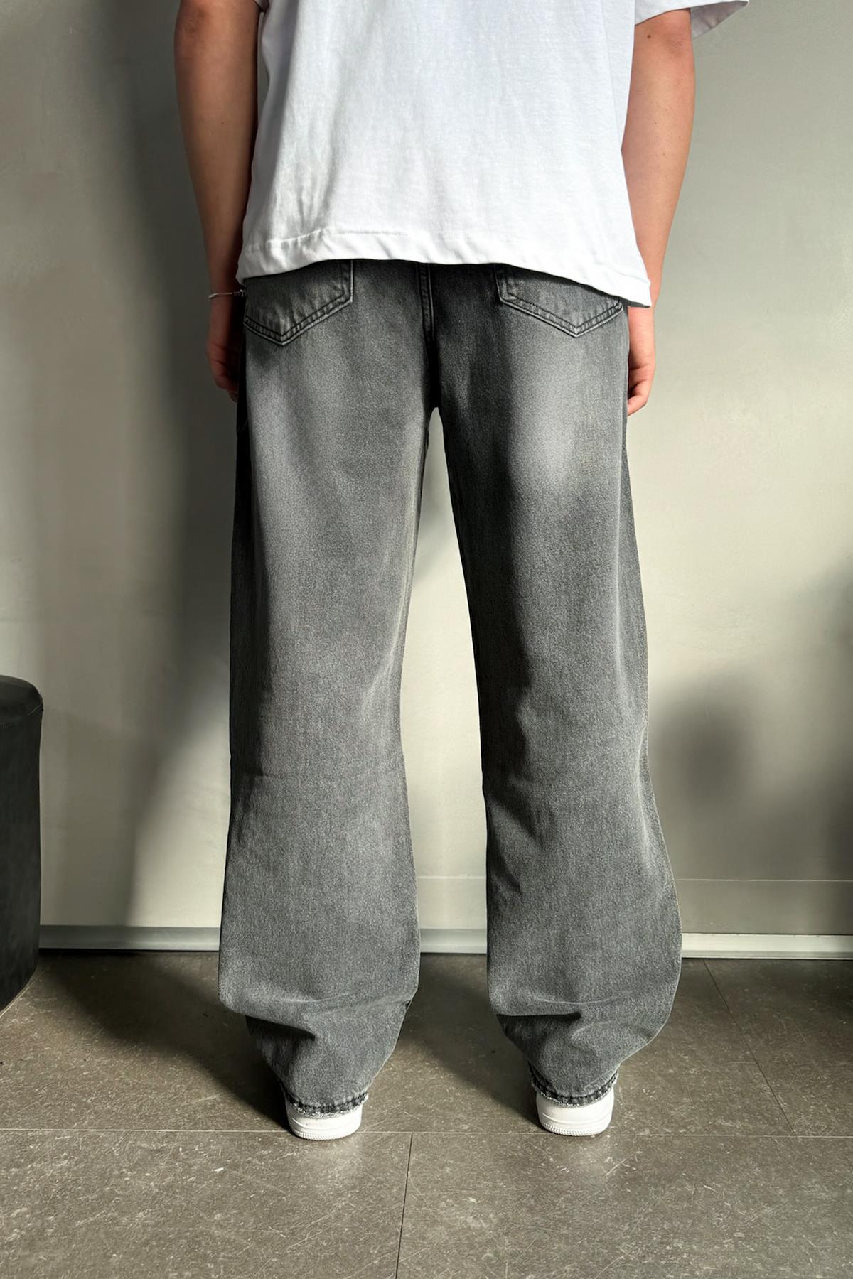 Basic Gri Super Baggy Jean
