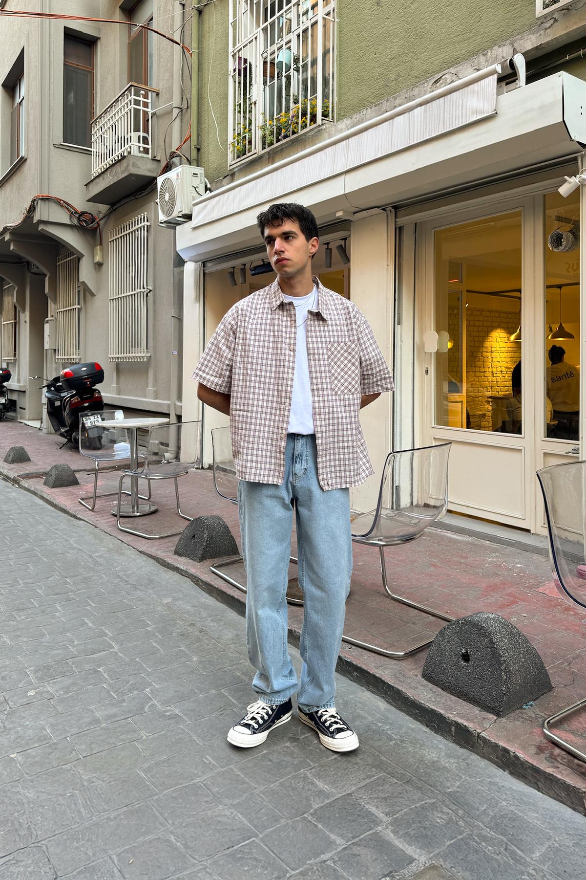 Basic Yıkamalı Regular Jean Buz Mavi