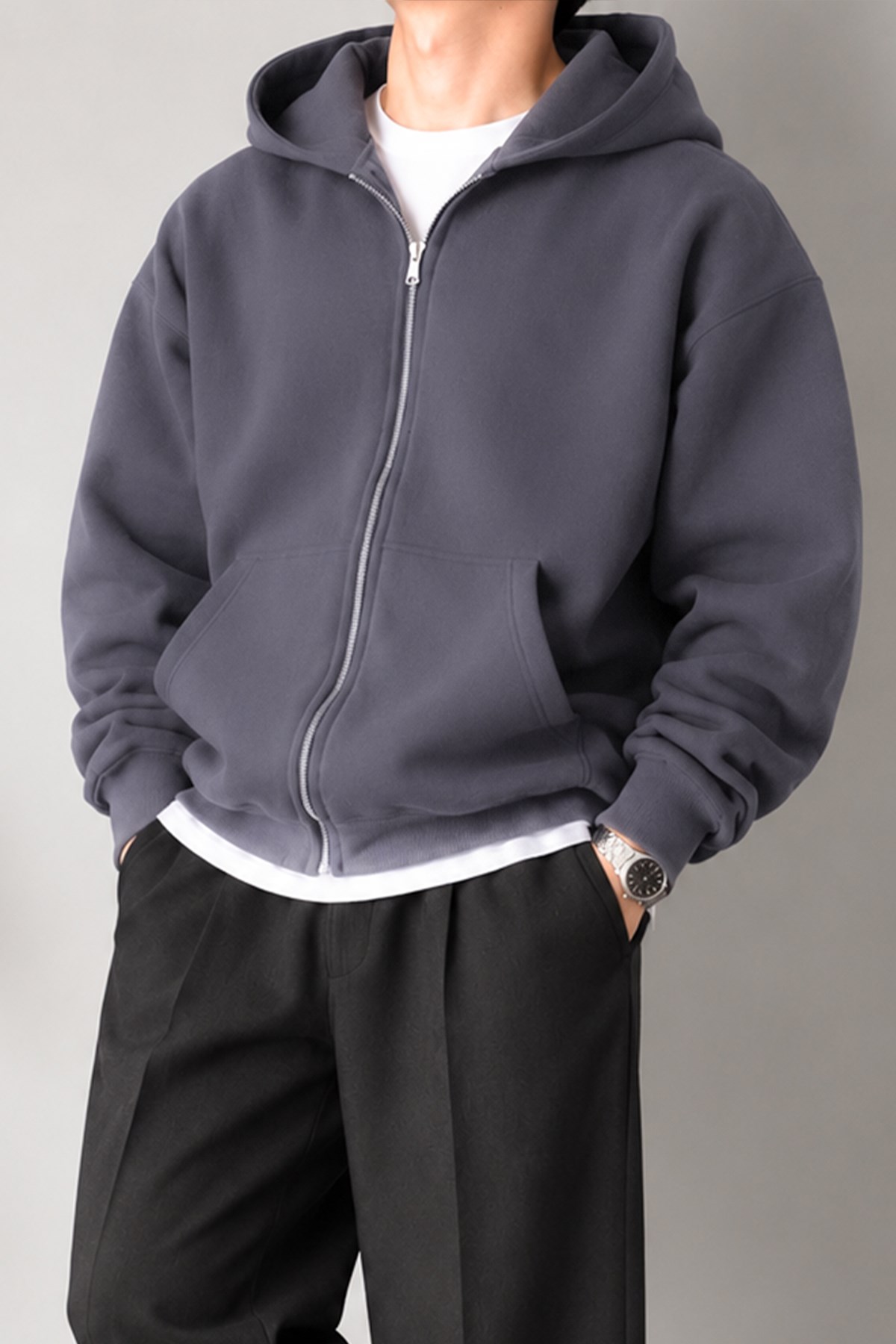 Basic Zip Hoodie