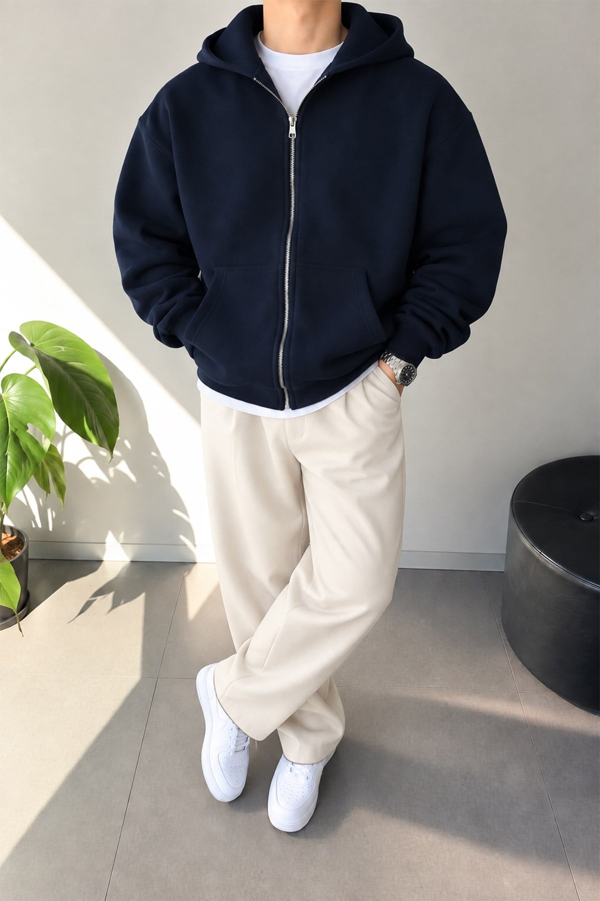 Basic Zip Hoodie