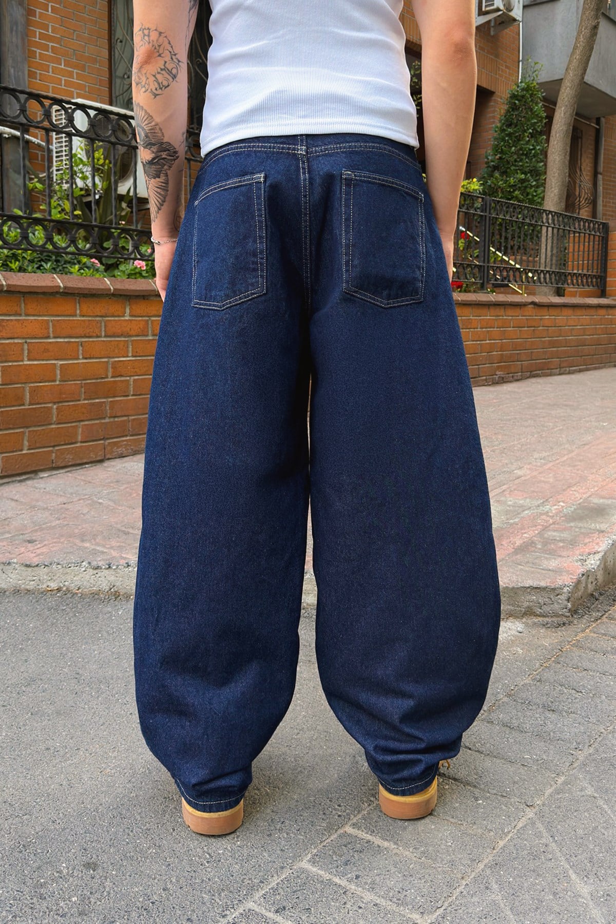 Bel Lastikli Baggy Jean