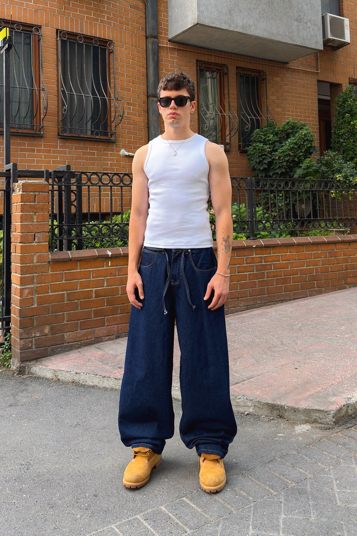 Bel Lastikli Baggy Jean