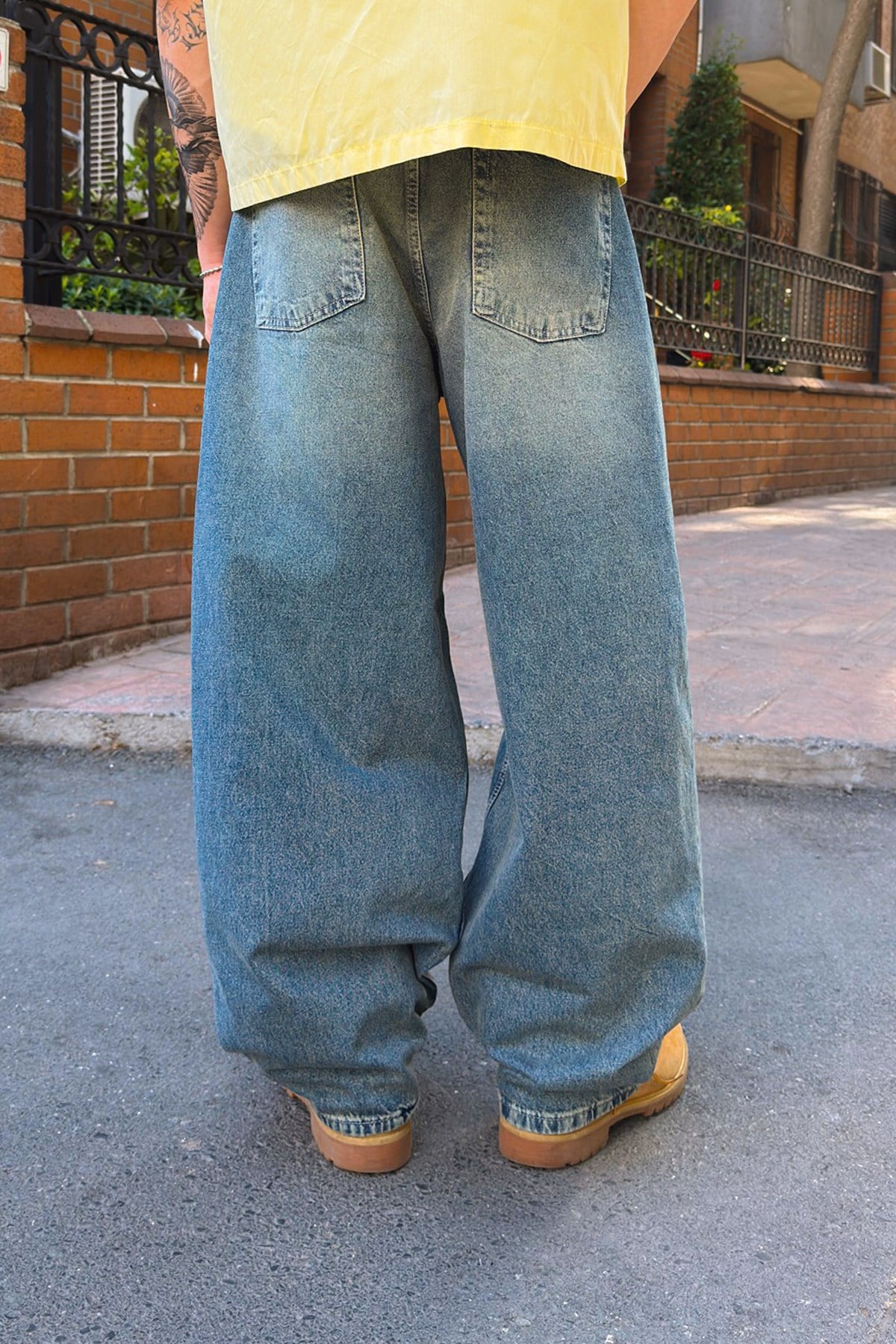 Bel Lastikli Baggy Jean