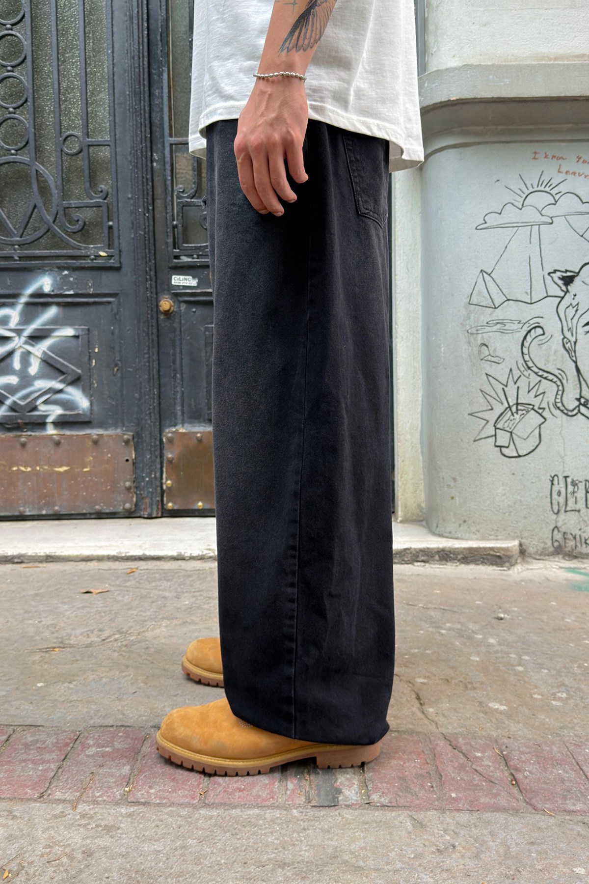 Bel Lastikli Baggy Jean