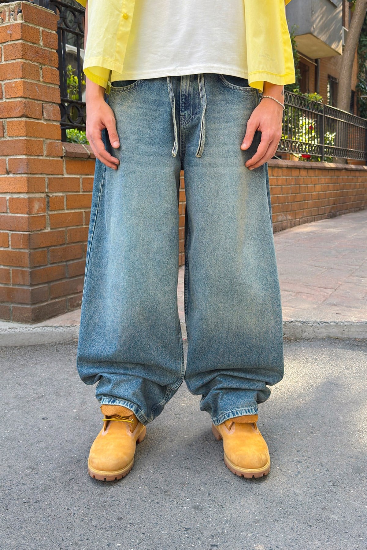 Bel Lastikli Baggy Jean