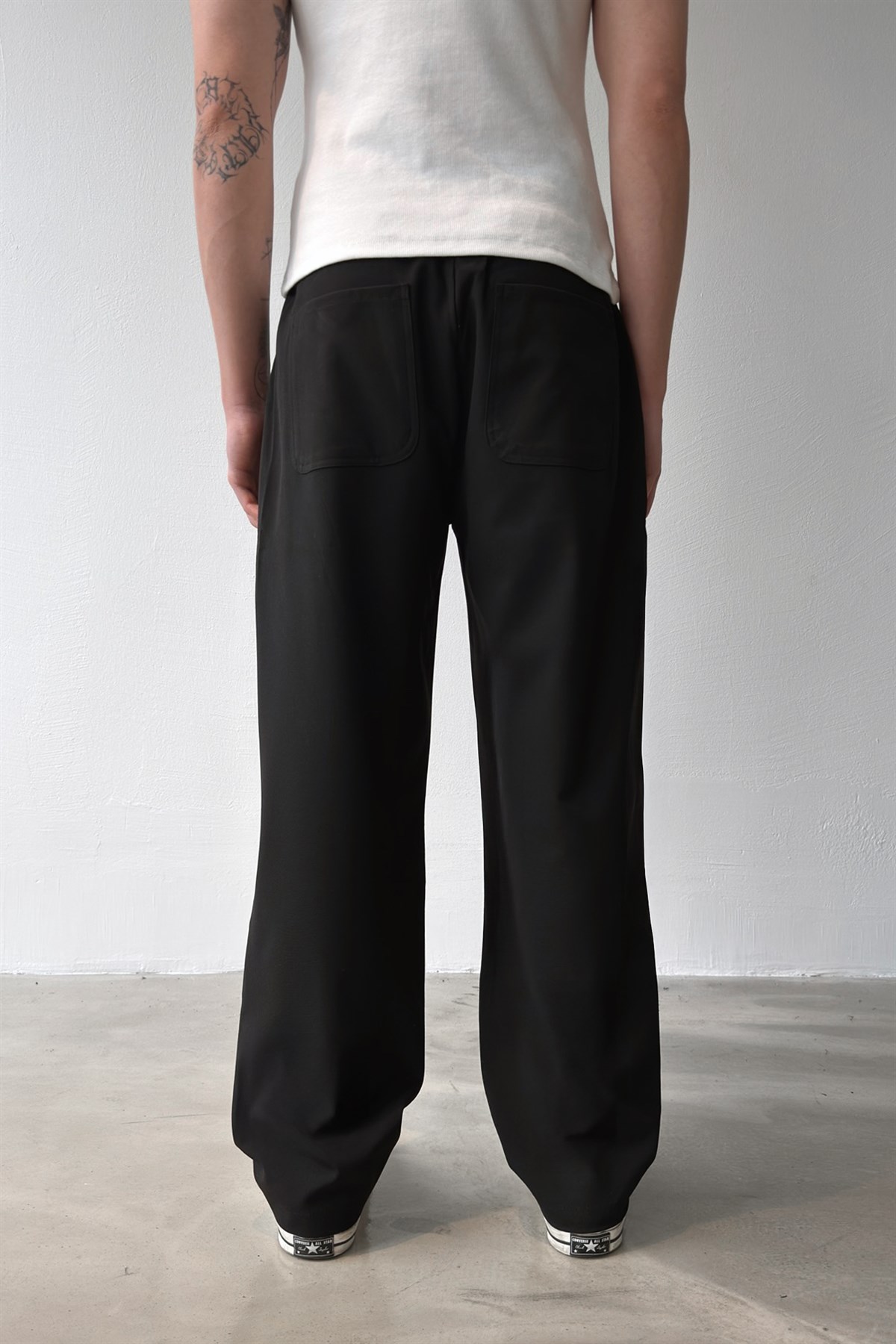 Bel Lastikli Keten Pantolon