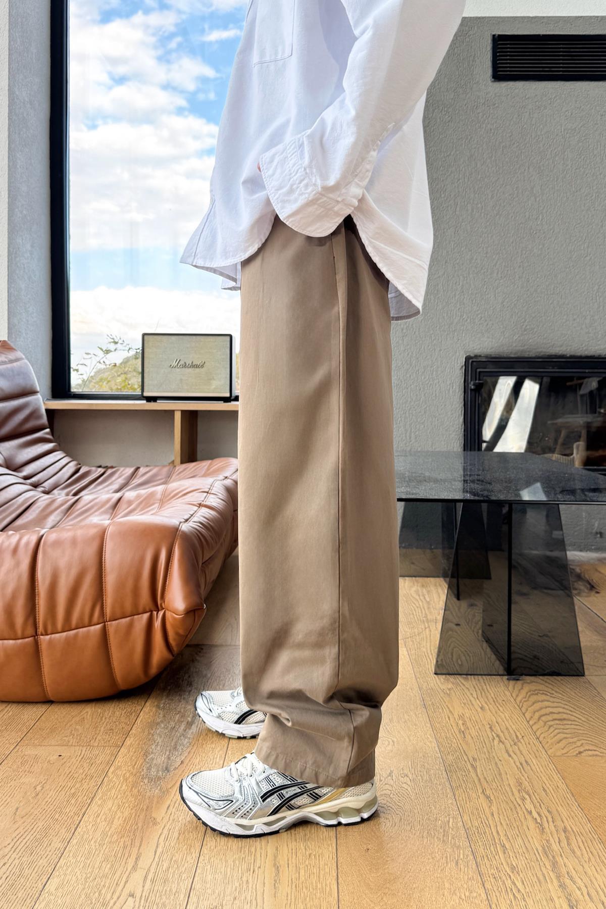 Bel Lastikli Pantolon Kahverengi