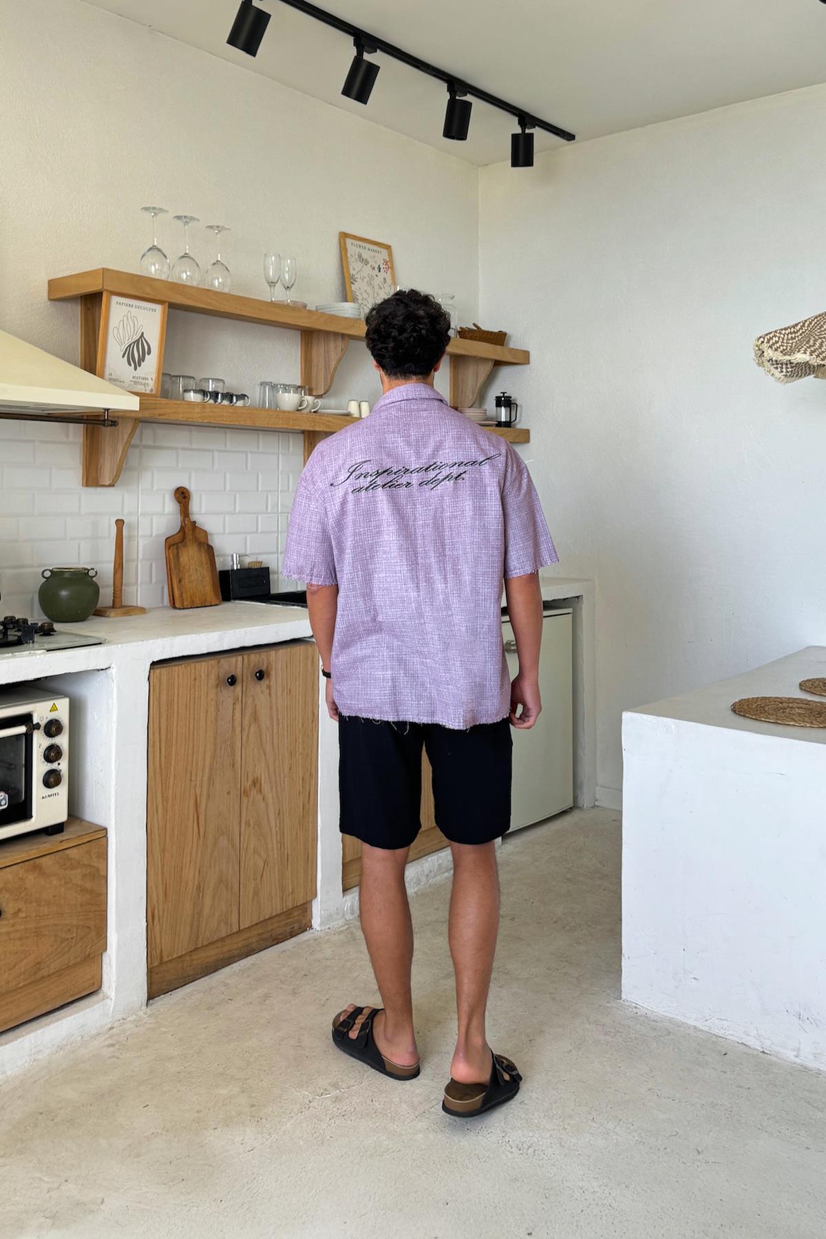 Bel Lastikli Şort Siyah