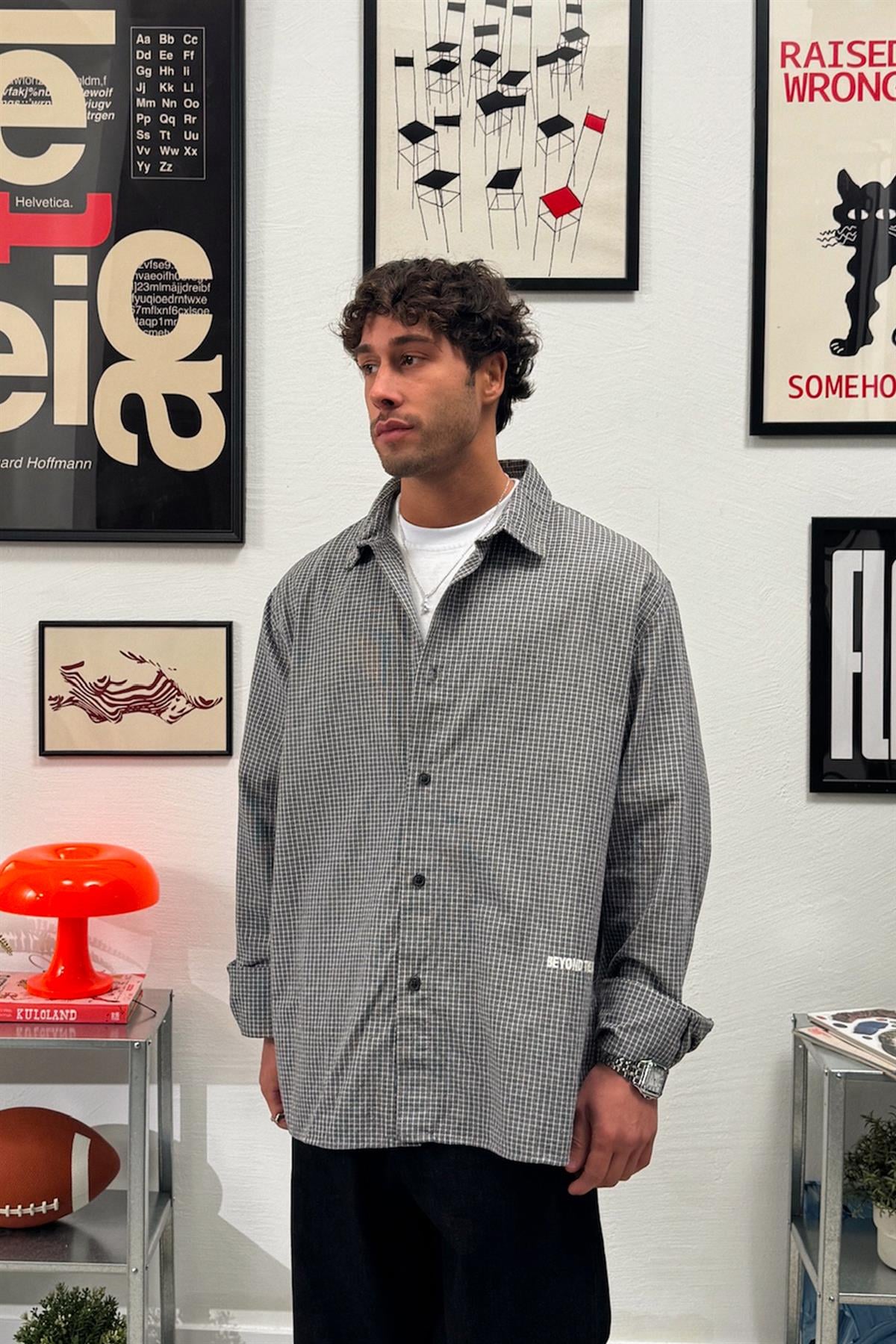 Beyond The Basic Nakışlı Kareli Gömlek