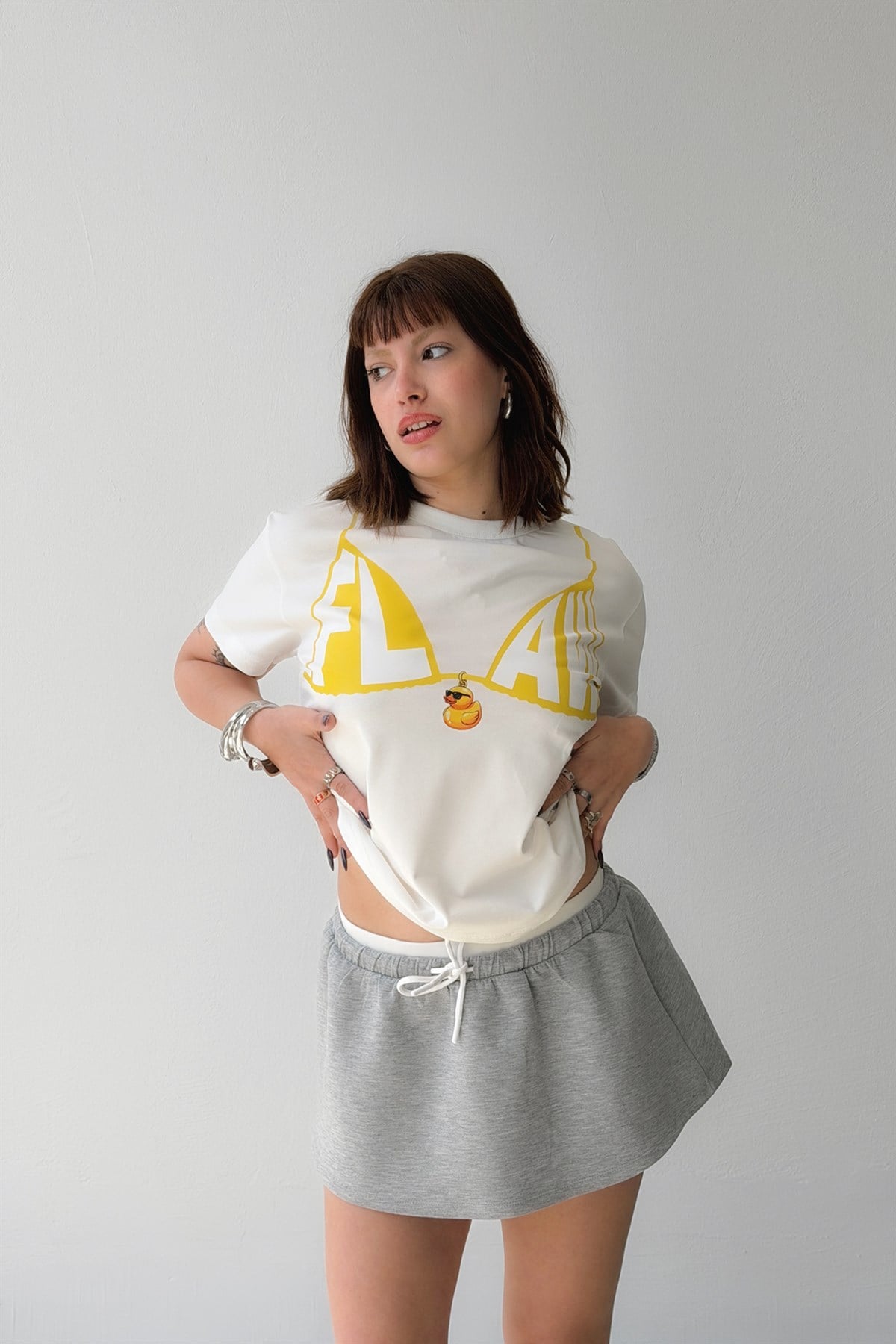 Bikini Baskılı Tişört