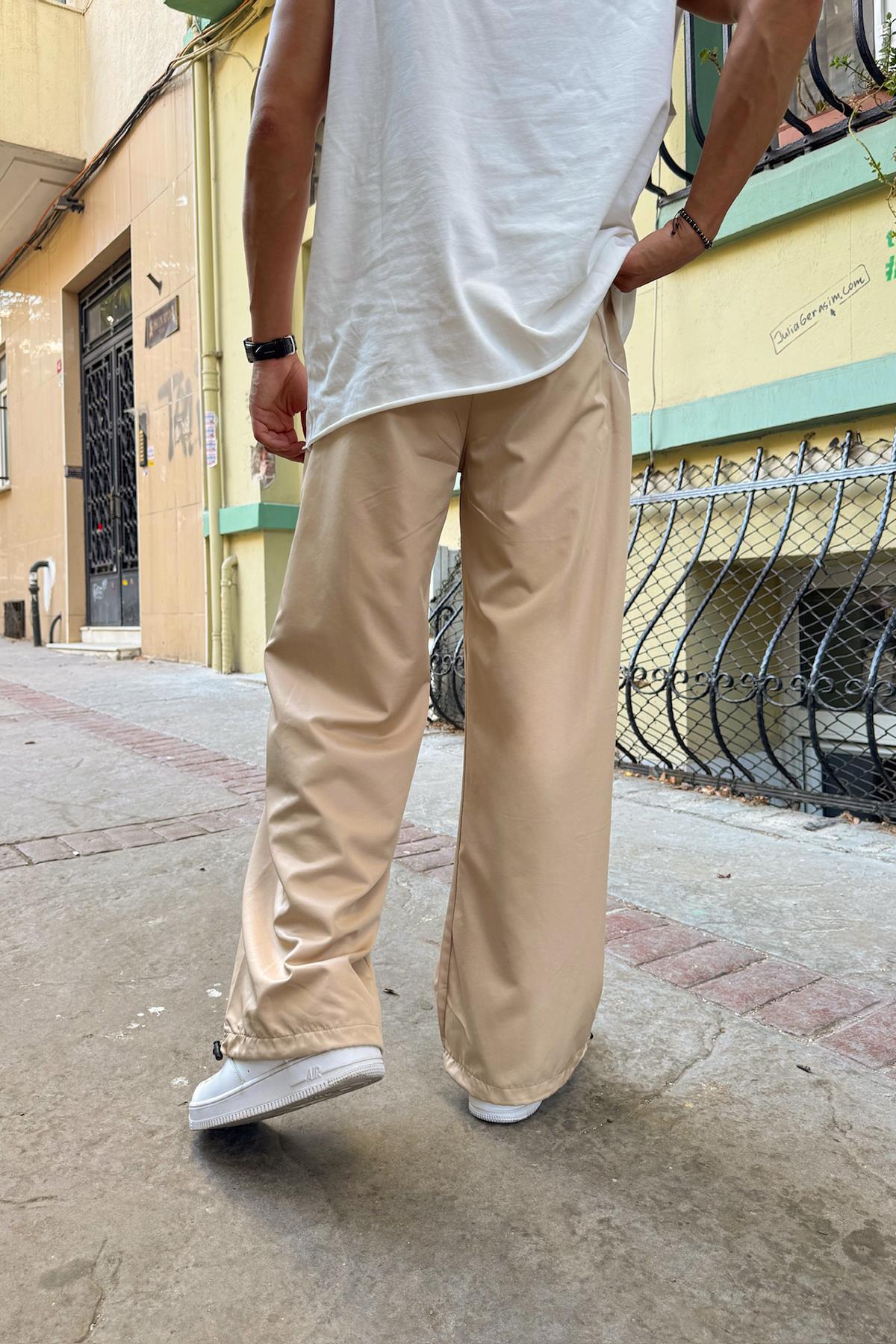 Biyeli Stoperli Paraşüt Pantolon