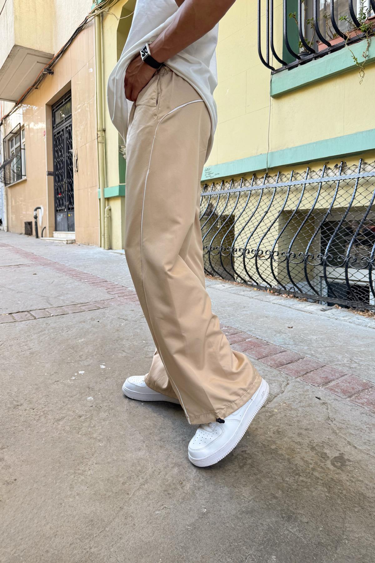 Biyeli Stoperli Paraşüt Pantolon