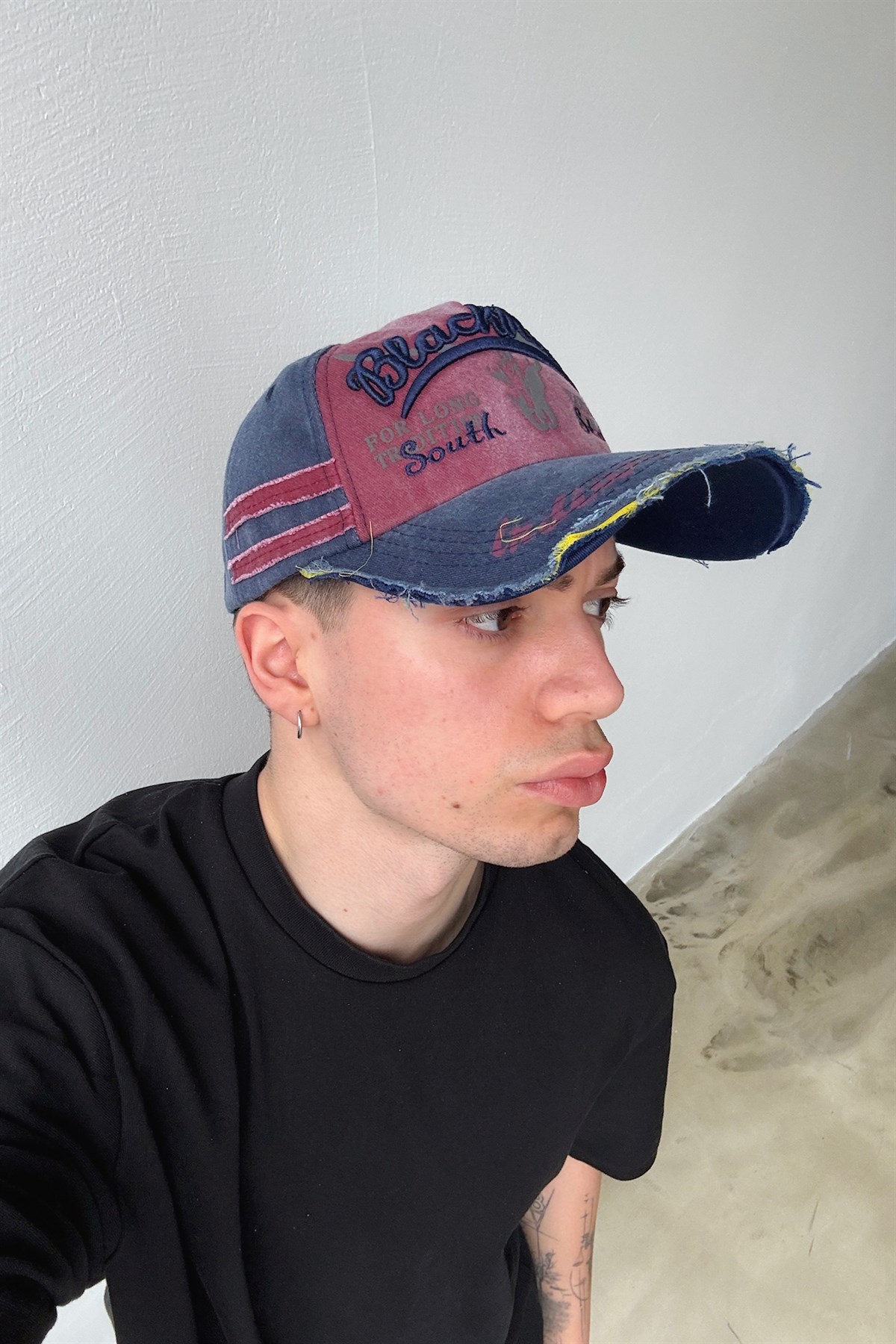 BlackRebel Nakışlı Şapka