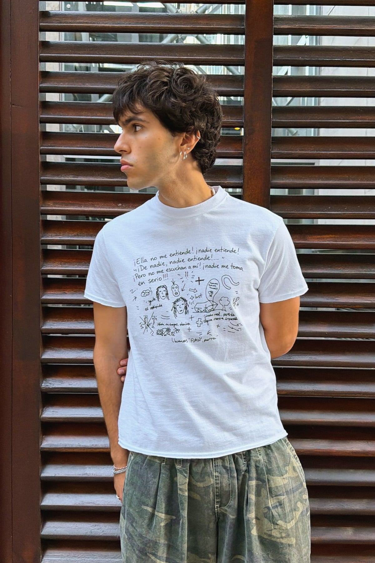 Sketch Punk Printed 70s Band tee