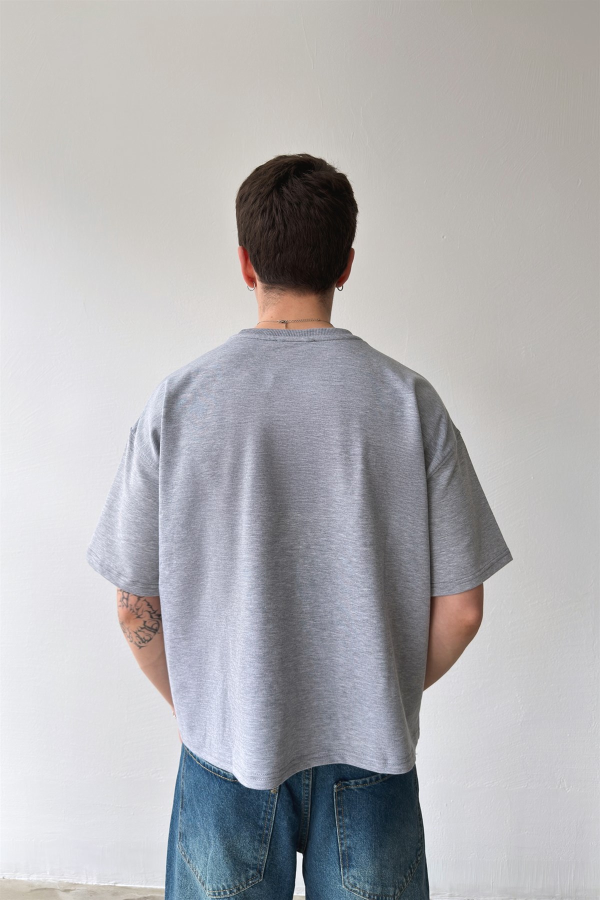 Boys Midnight Crew Baskılı Crop Tişört