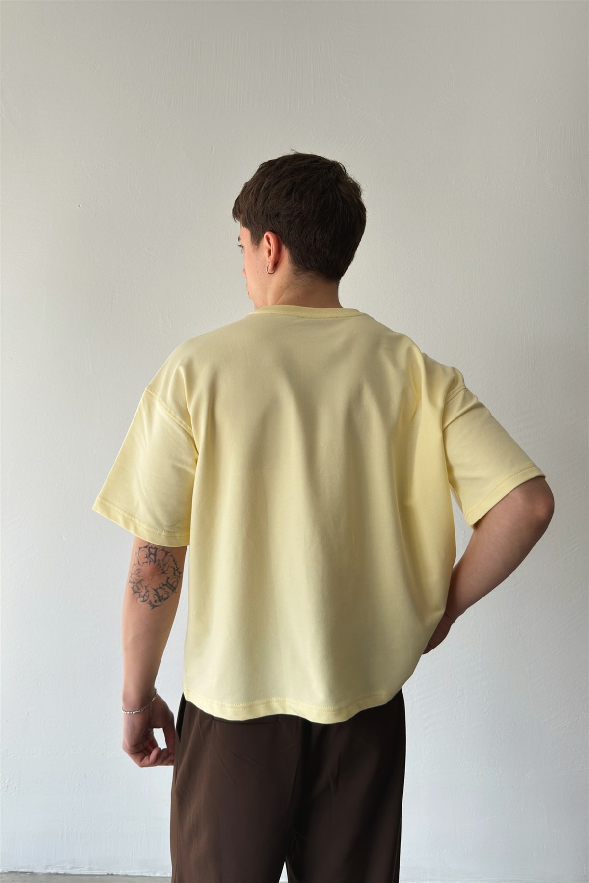 Boys Midnight Crew Baskılı Crop Tişört