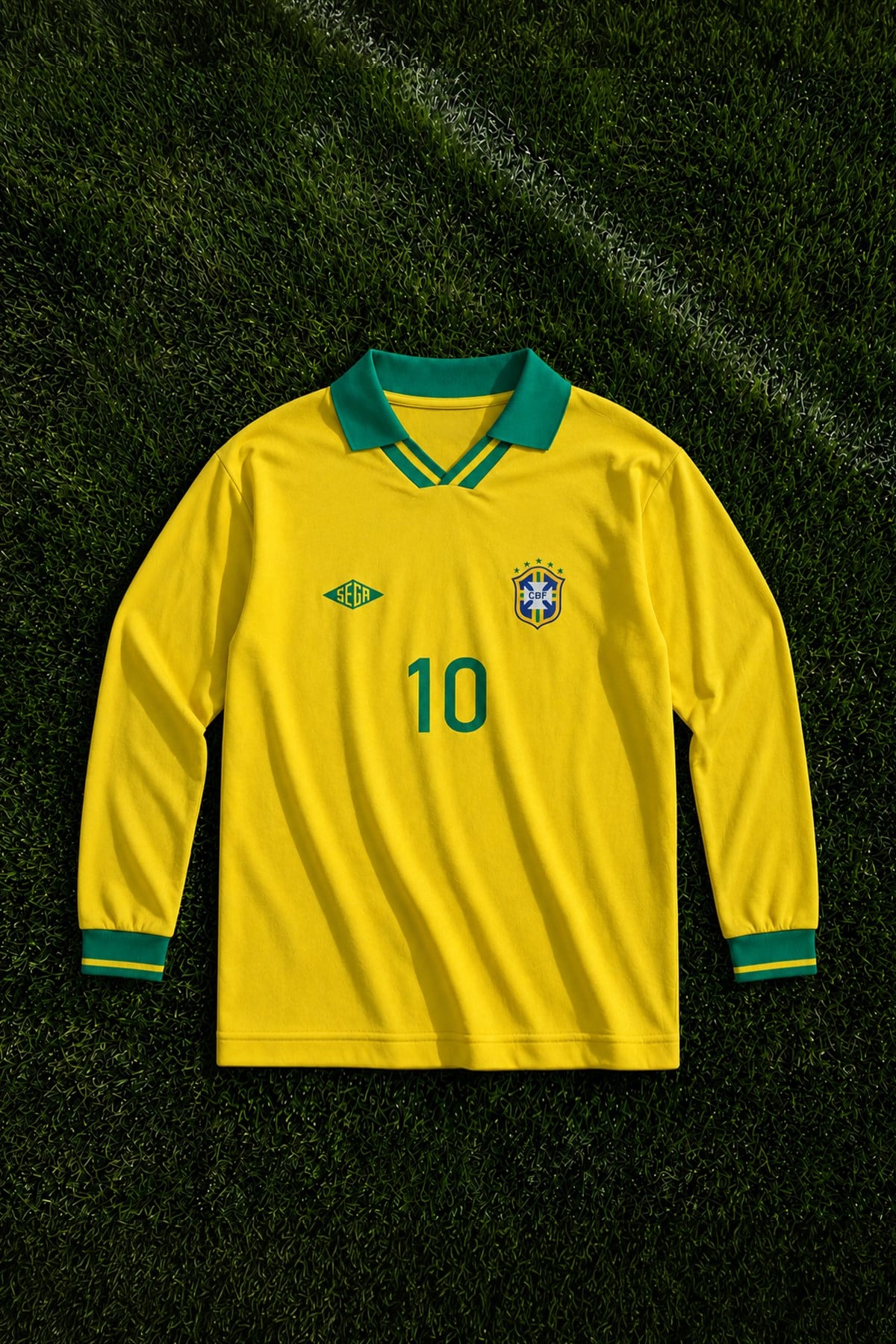 Brazil Logo Premium Oversize Uzun Kol Forma