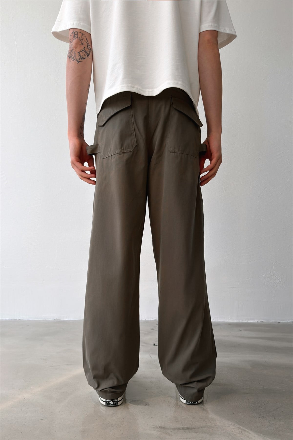 Casual Regular Fit Paraşüt Kumaş Pantolon