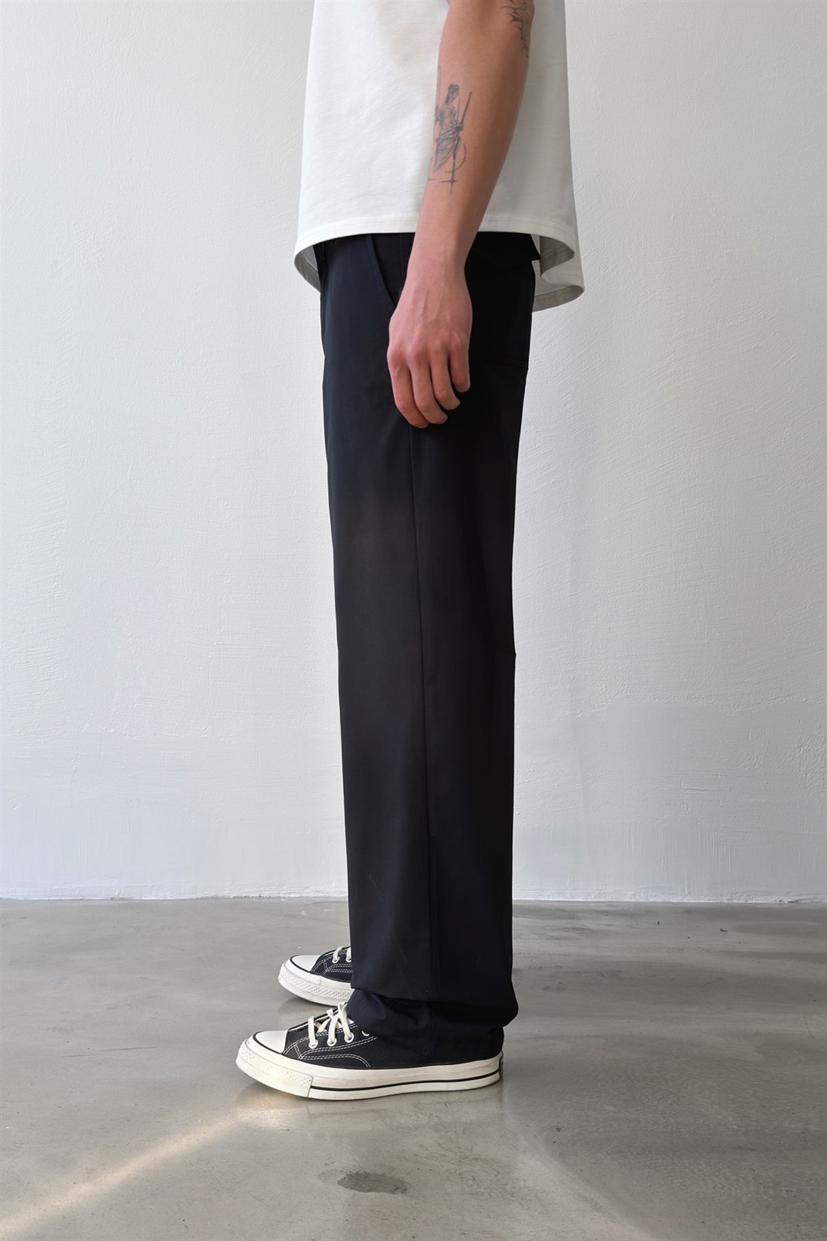 Casual Regular Fit Paraşüt Kumaş Pantolon