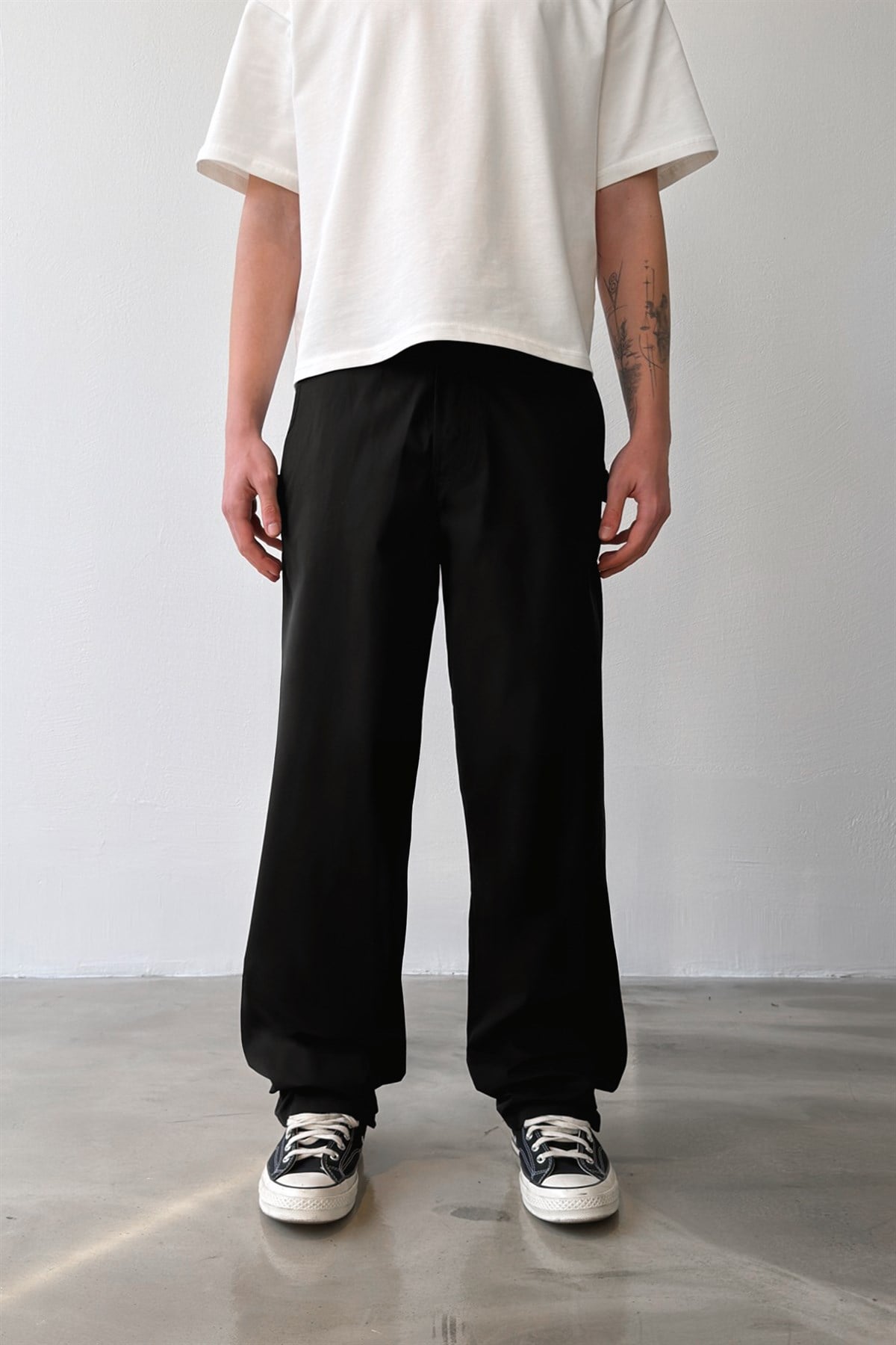 Casual Regular Fit Paraşüt Kumaş Pantolon