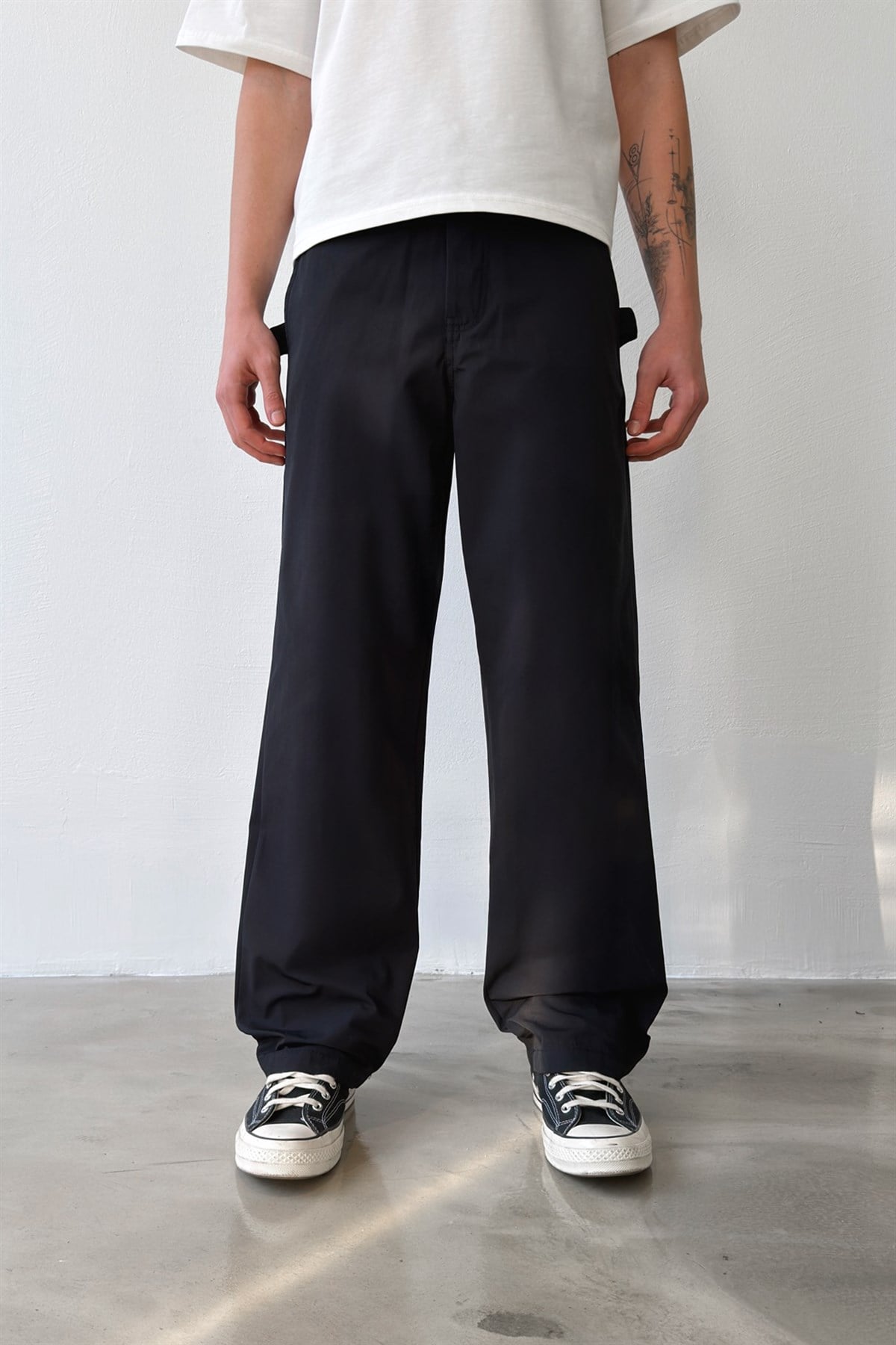 Casual Regular Fit Paraşüt Kumaş Pantolon