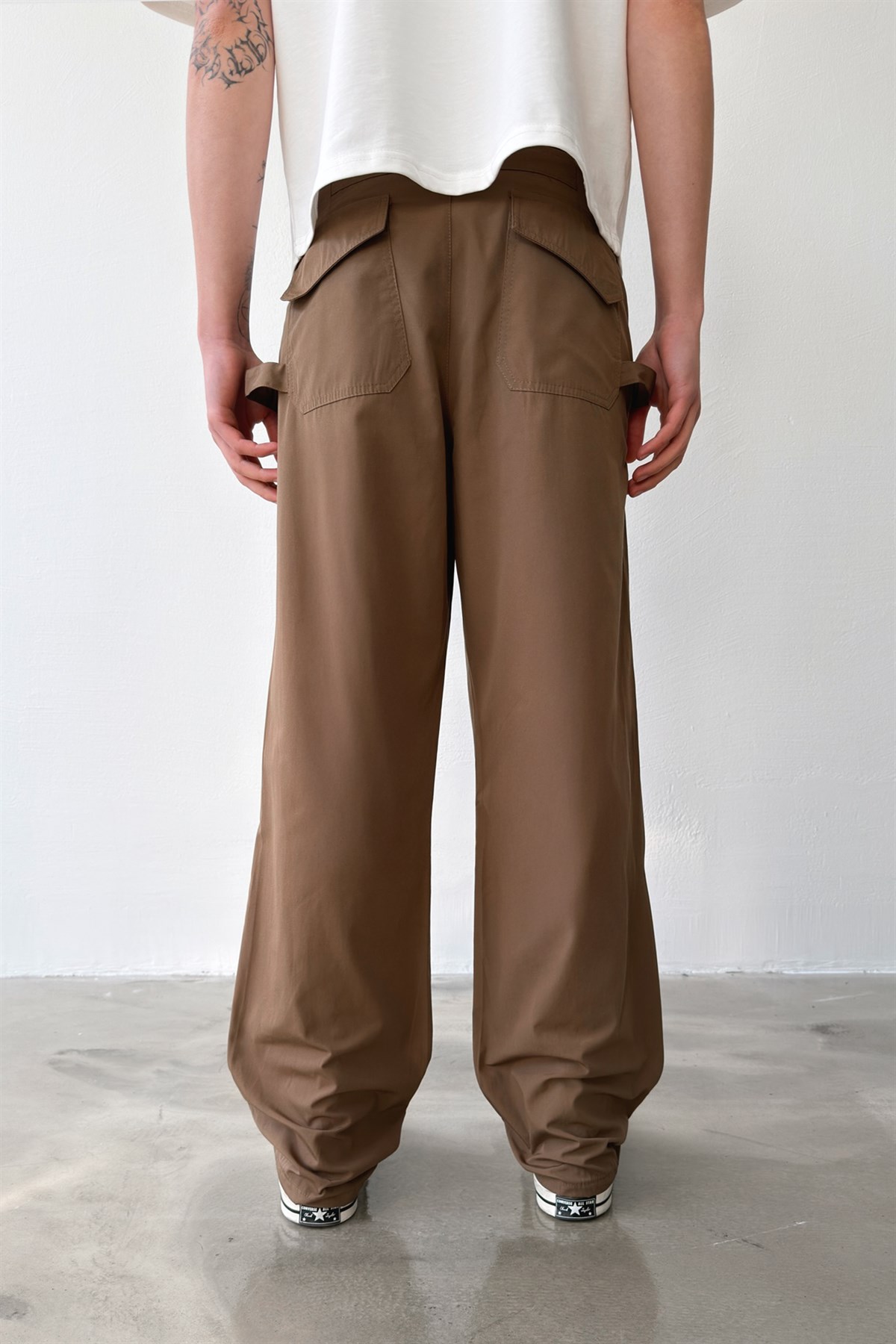 Casual Regular Fit Paraşüt Kumaş Pantolon