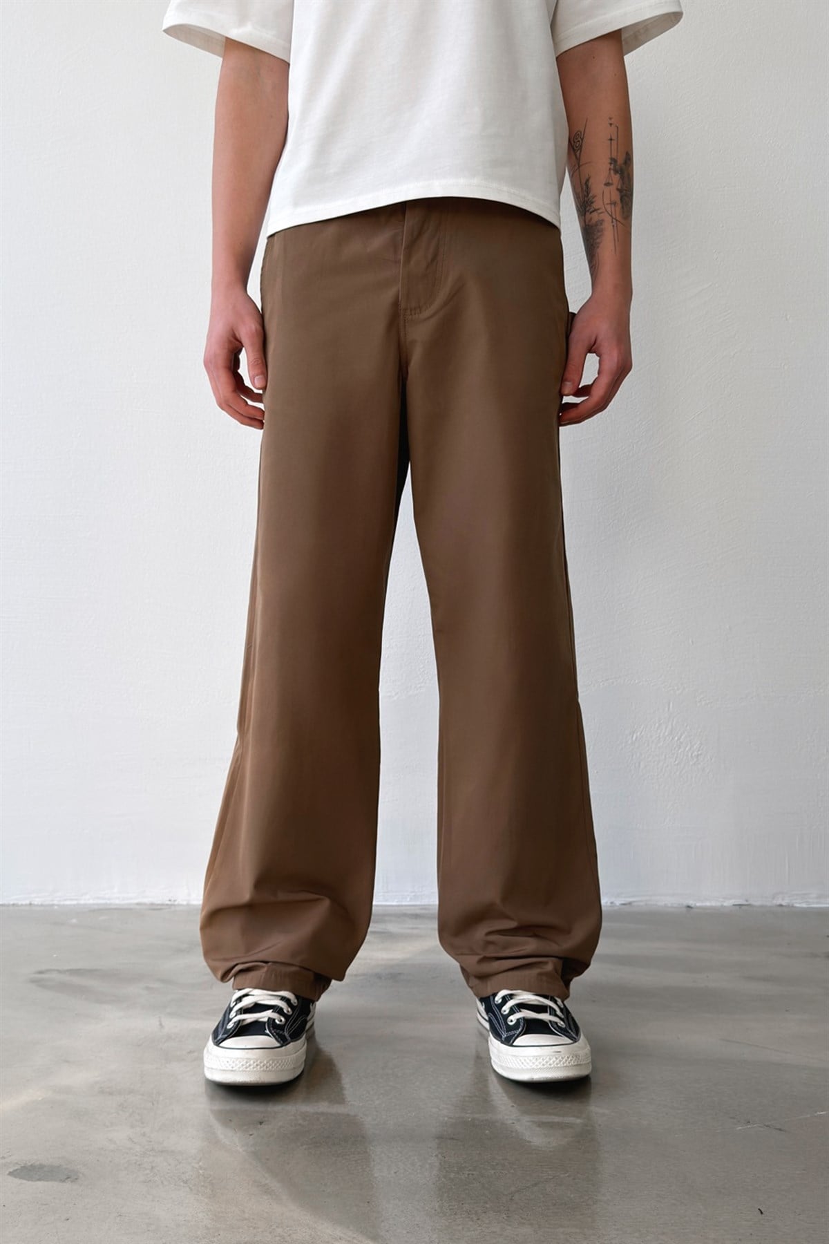 Casual Regular Fit Paraşüt Kumaş Pantolon