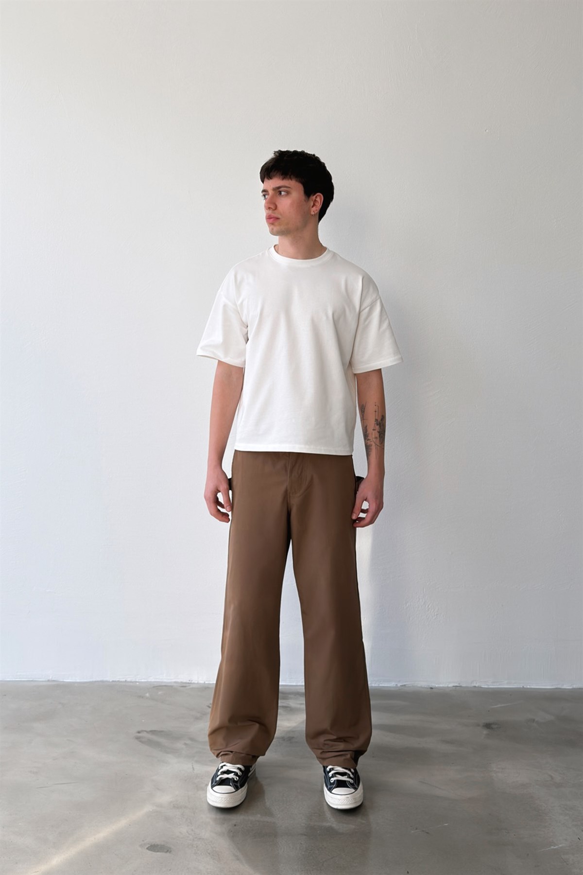 Casual Regular Fit Paraşüt Kumaş Pantolon