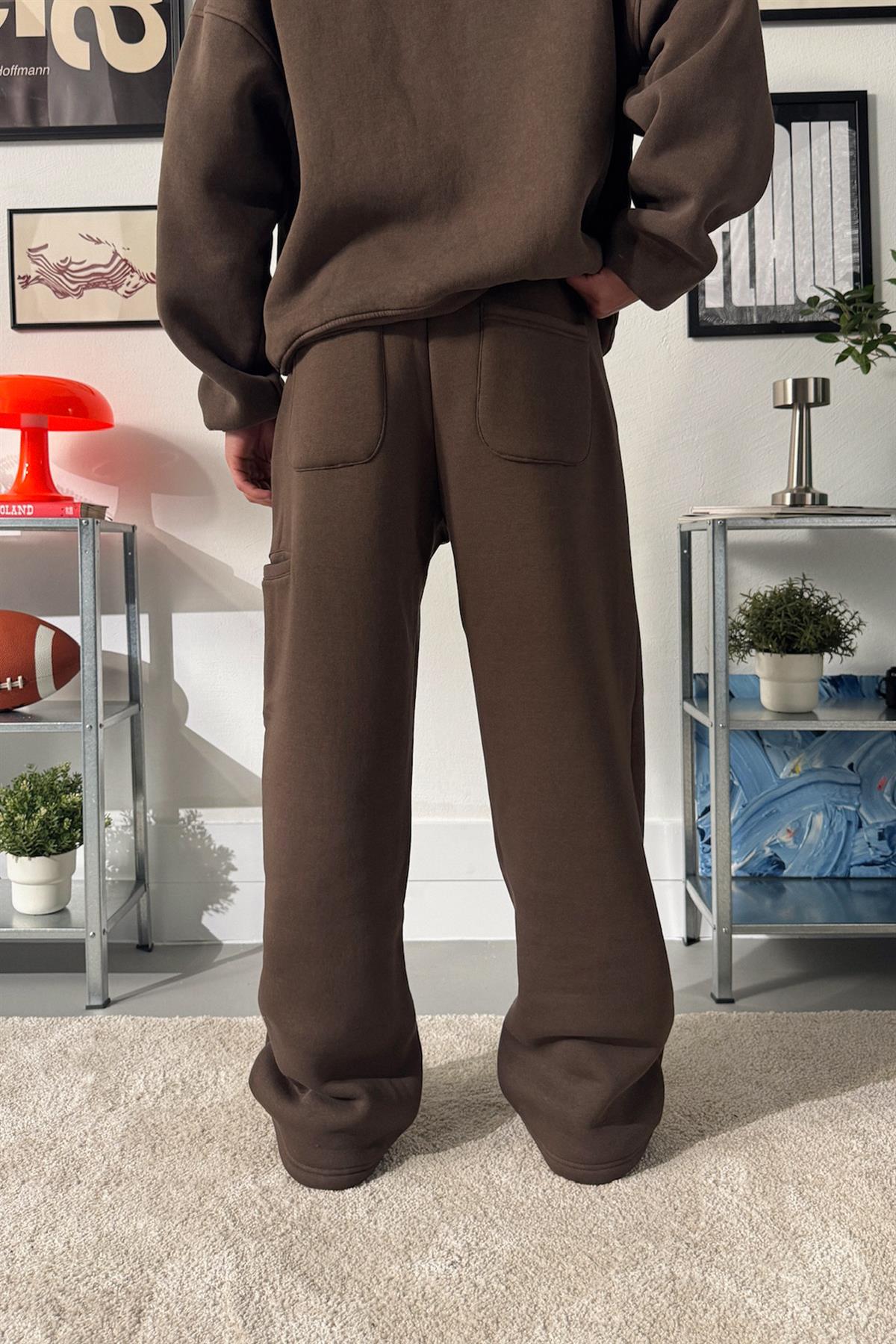 Cep Dikiş Detaylı Baggy Eşofman